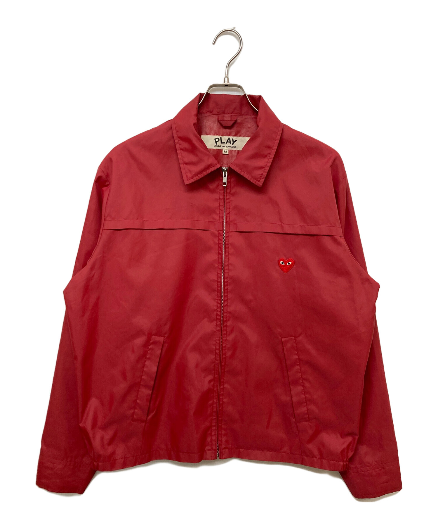 COMME des GARÇONS レッド ナイロンジャケット 中古・古着通販】PLAY COMME des GARCONS (プレイコムデギャルソン