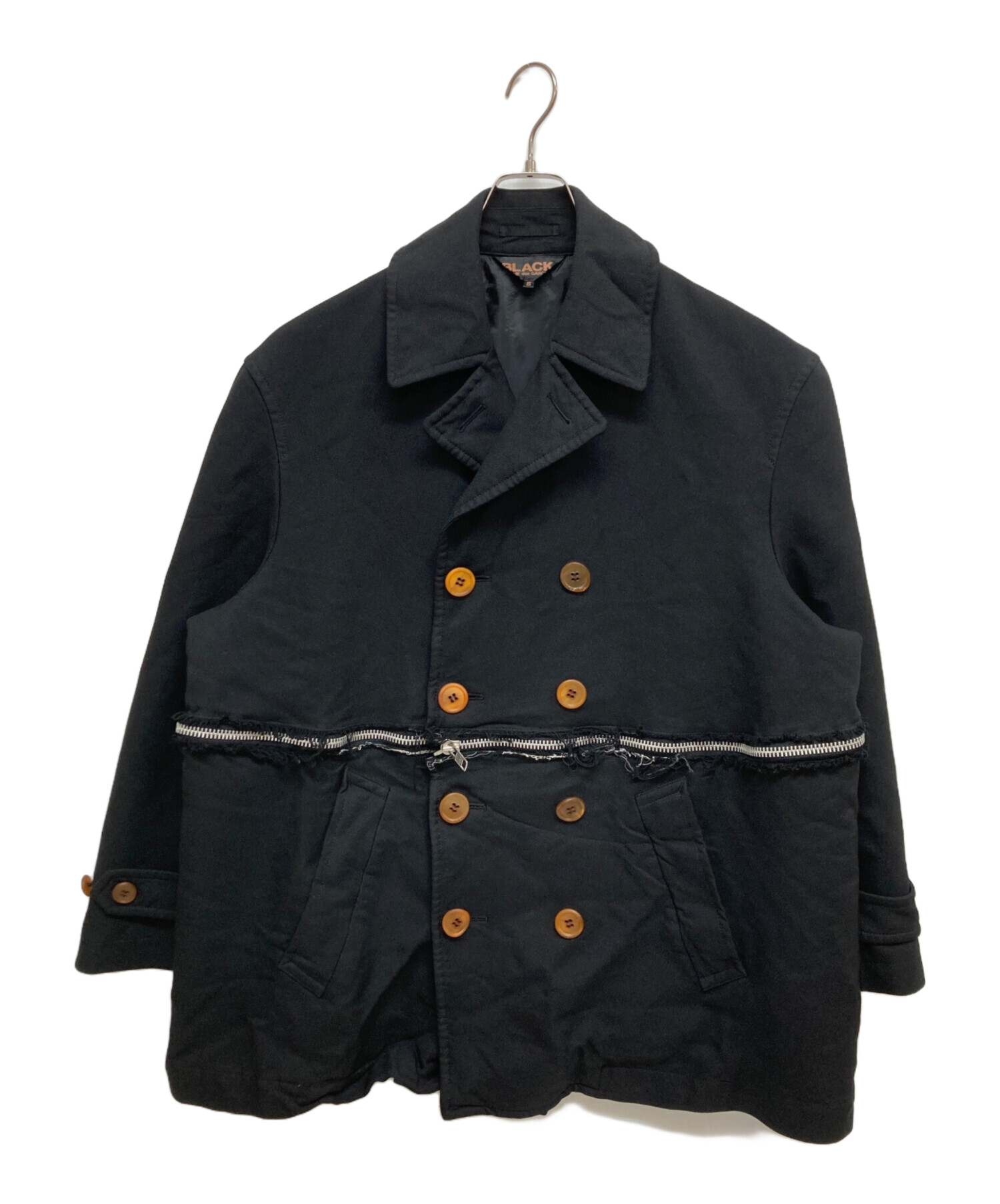ブラックコムデギャルソン ドッキングアウター ブラック 中古・古着通販】BLACK COMME des GARCONS (ブラックコムデギャルソン