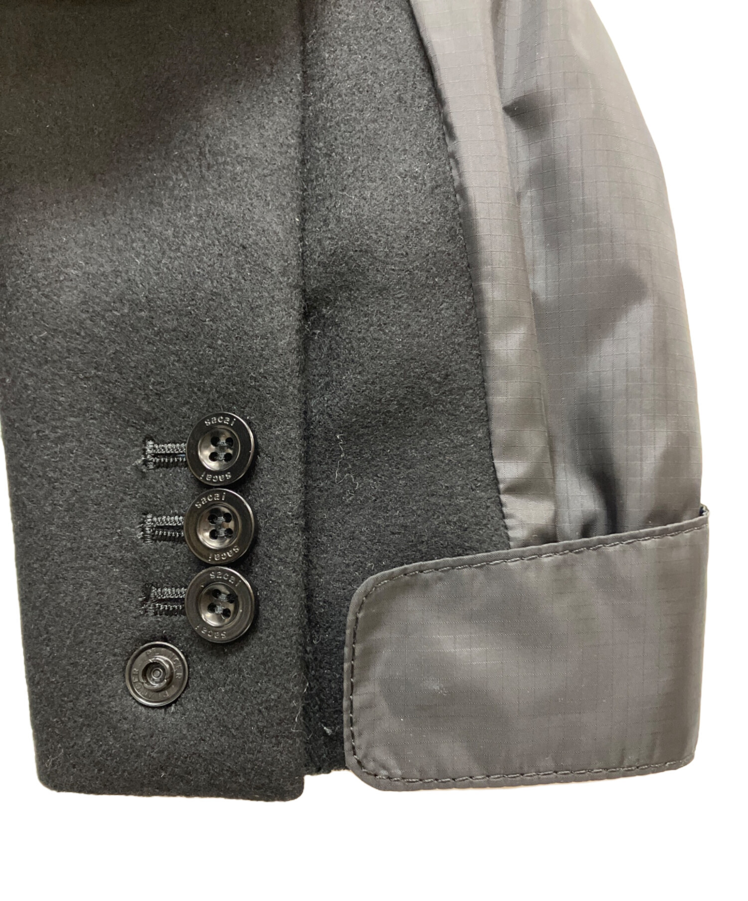 中古・古着通販】sacai (サカイ) Wool Melton Jacket 再構築