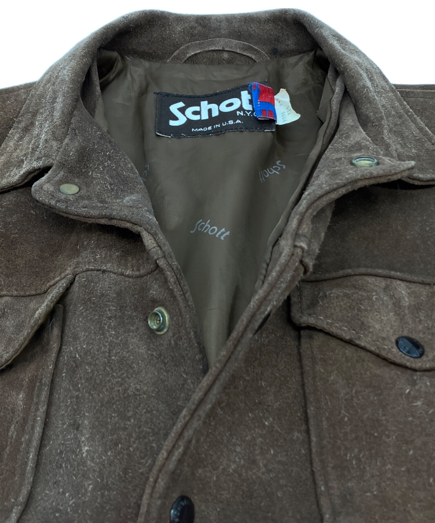 中古・古着通販】Schott (ショット) スエードトラッカージャケット