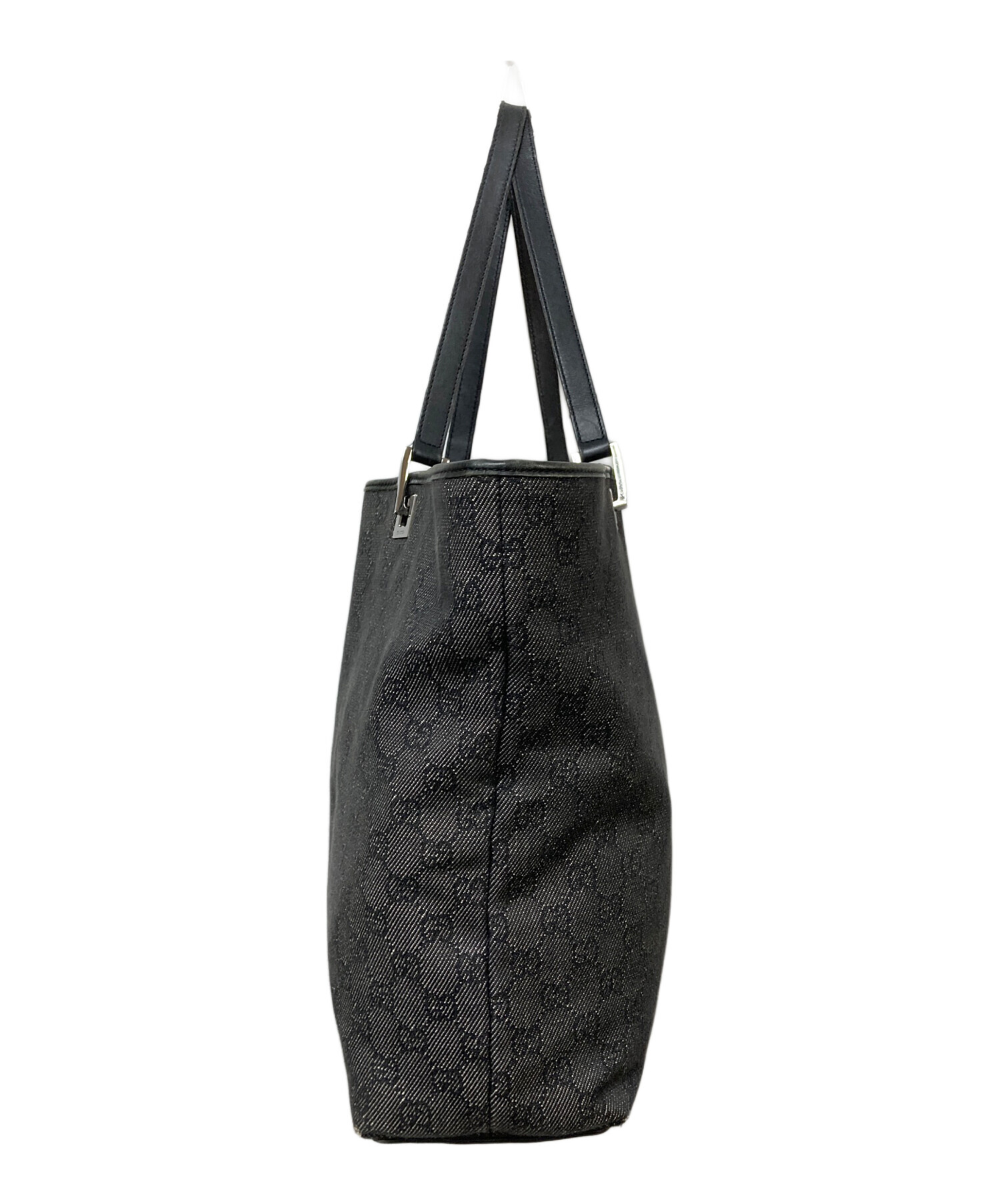【袋あり】GUCCI GGキャンバス トートバッグ ブラック 中古・古着通販】GUCCI (グッチ) GG キャンバストートバック 31243