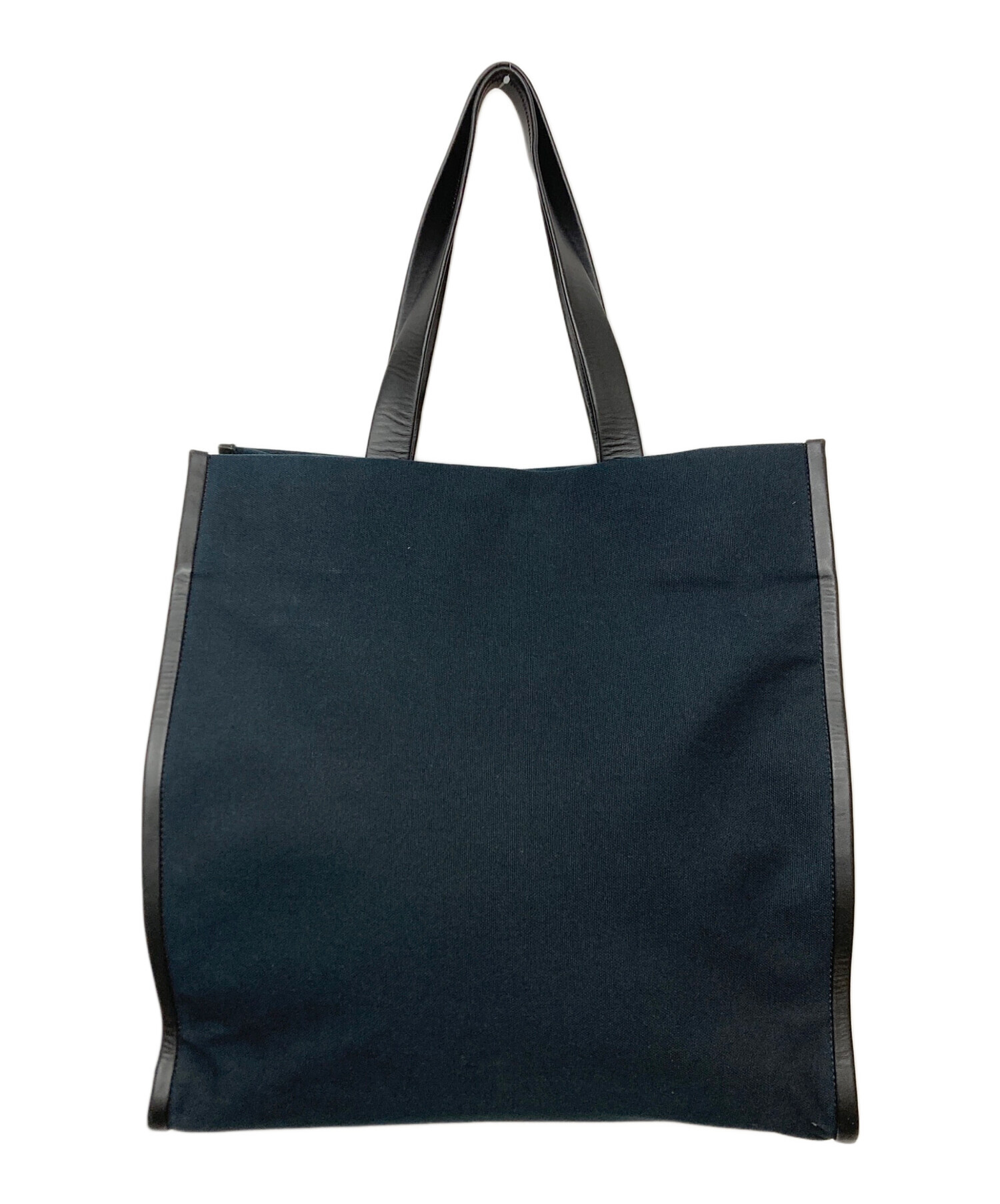 専用　ゼニア　トートバッグ 中古・古着通販】ZEGNA (ゼニア) COTTON AND LEATHER TOTE BAG