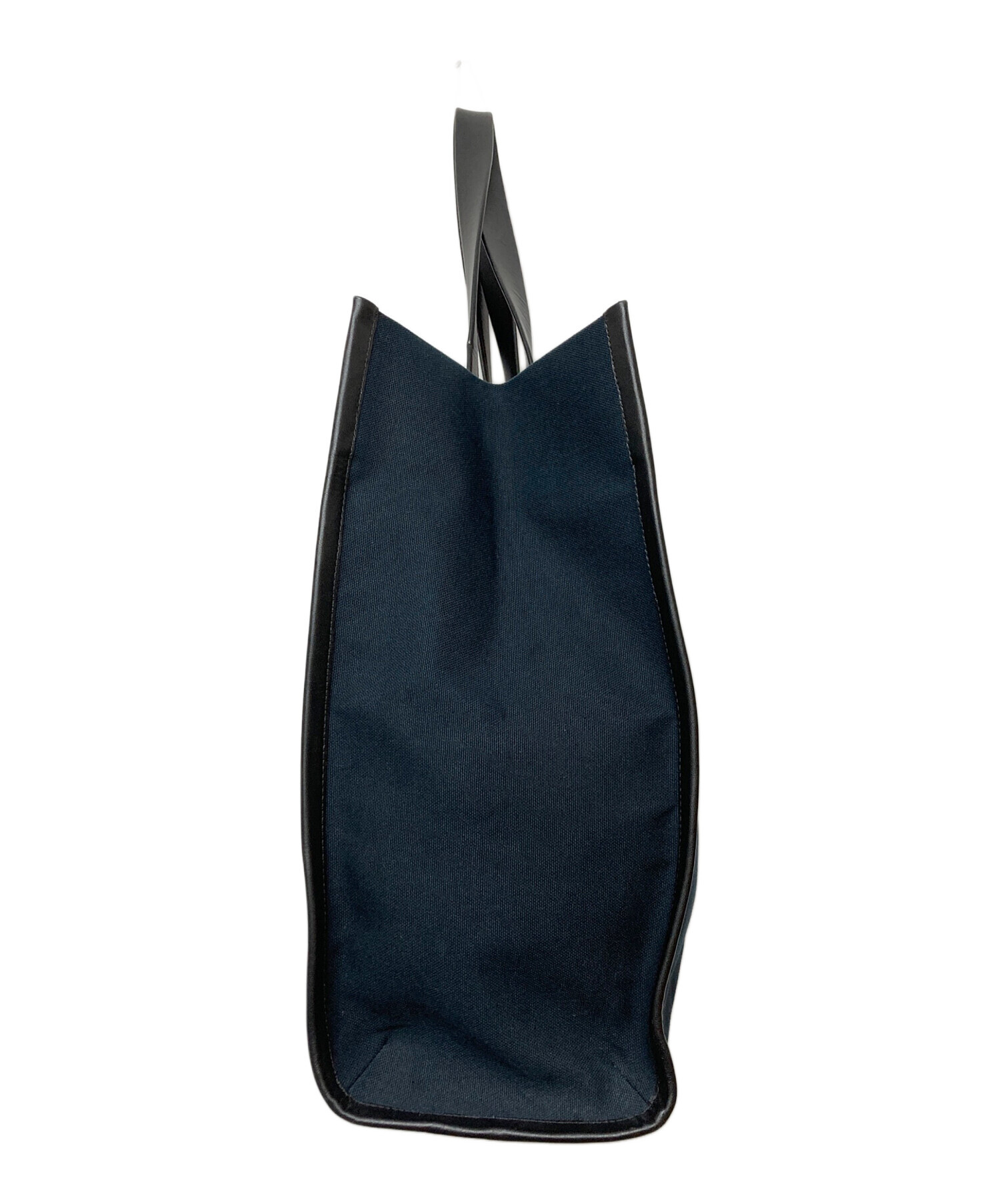 中古・古着通販】ZEGNA (ゼニア) COTTON AND LEATHER TOTE BAG