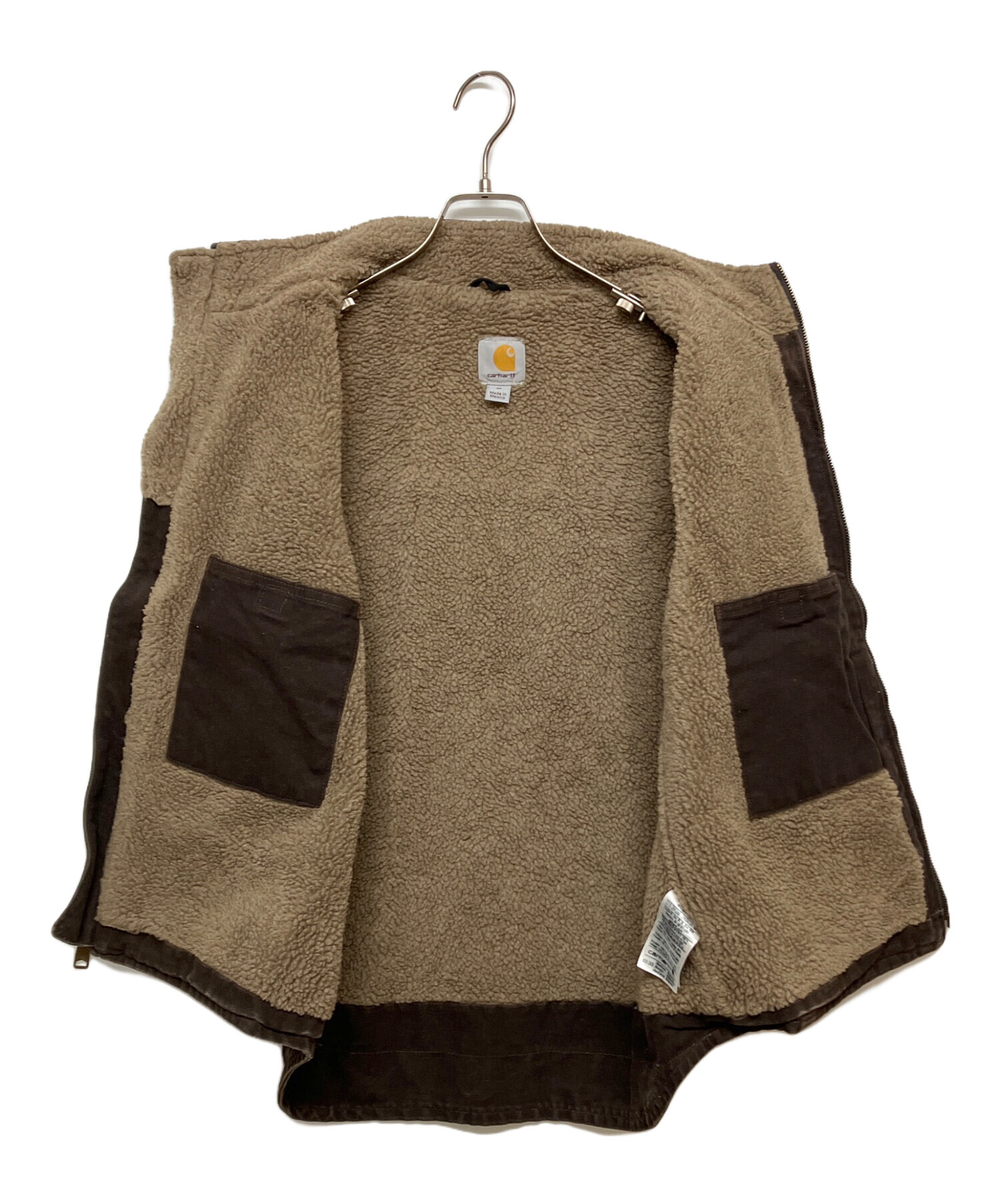 カーハート ダックベスト 裏ボア メキシコ Sサイズ V33 DKB SMALL 中古・古着通販】CarHartt (カーハート) ダックベスト V33 DKB