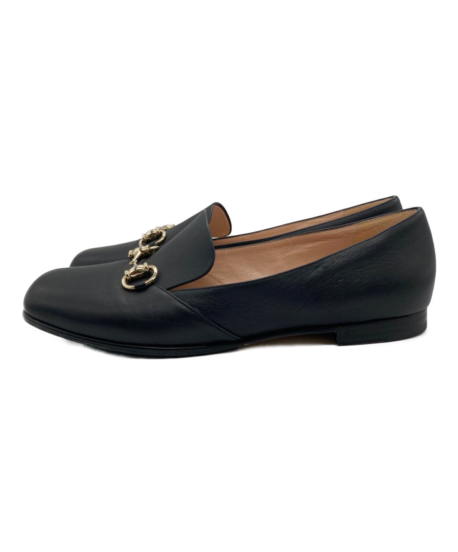中古・古着通販】GUCCI (グッチ) ホースビットレザーローファー 466702 