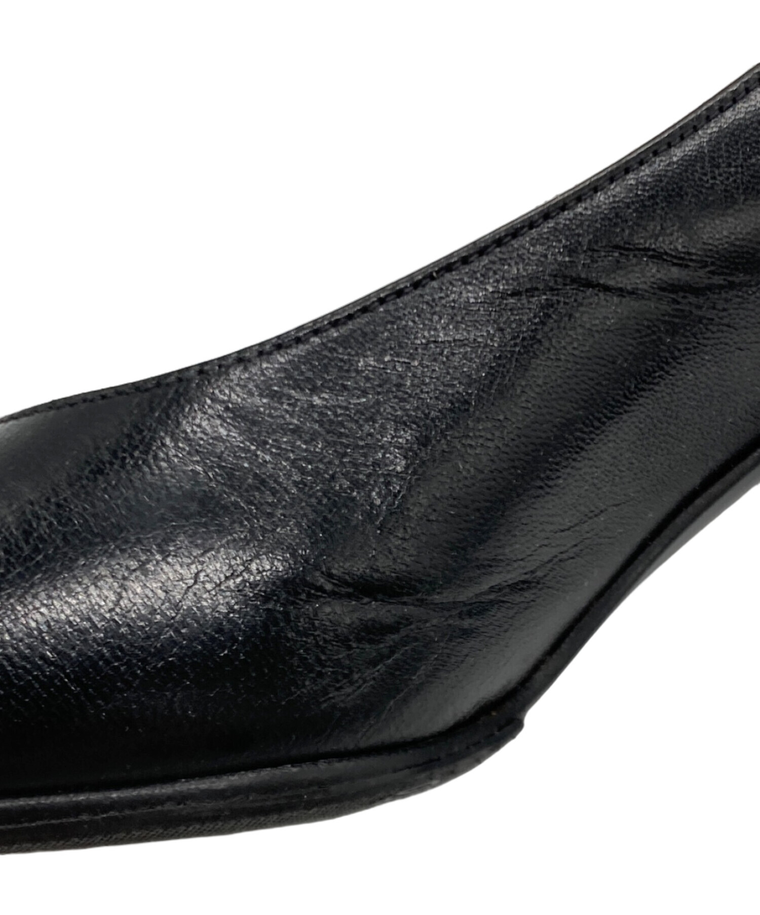 中古・古着通販】CELINE (セリーヌ) ビット レザー パンプス ブラック