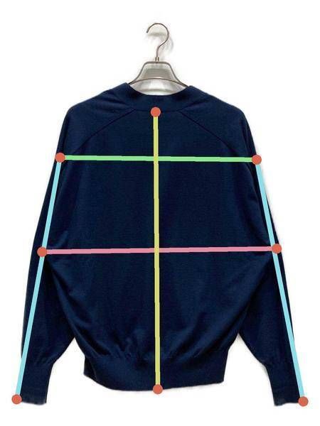中古・古着通販】HERILL (ヘリル) Cotton Cardigan ネイビー サイズ:2