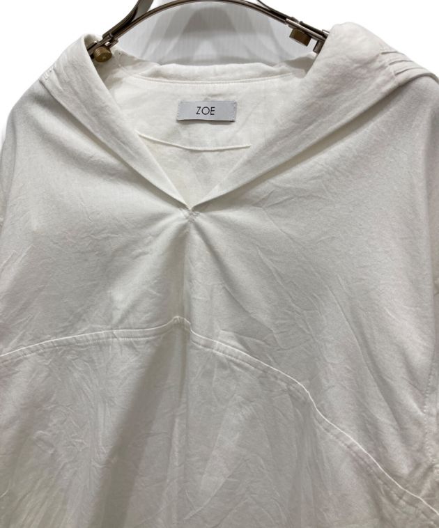 美品/即日発送可能】ゾエ 23SS ZOE セーラー ブラウス ホワイト 中古