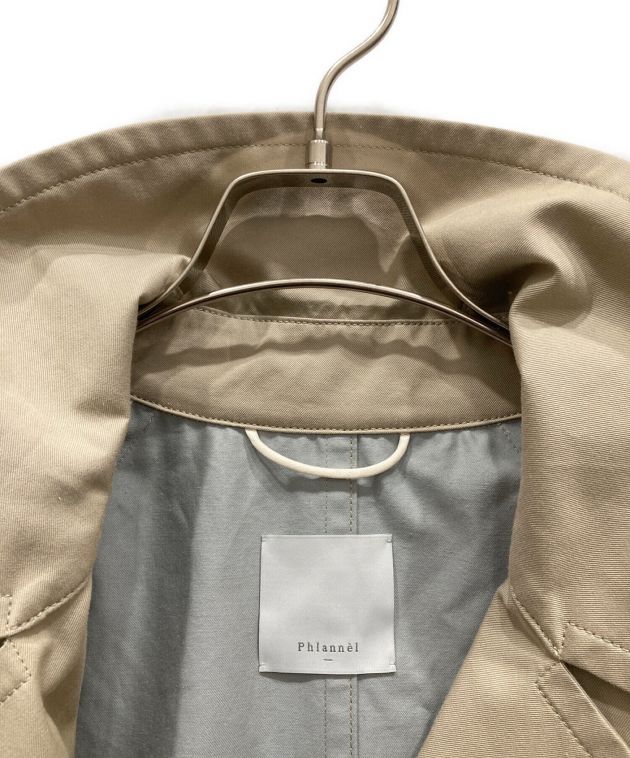 22SS✨ Phlannel コットンツイルギャバジンラップトレンチコート 2 中古・古着通販】Phlannel (フランネル) Cotton Twill Gabardine Wrap
