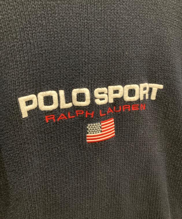 中古・古着通販】POLO SPORT (ポロスポーツ) 90s星条旗ロゴニット