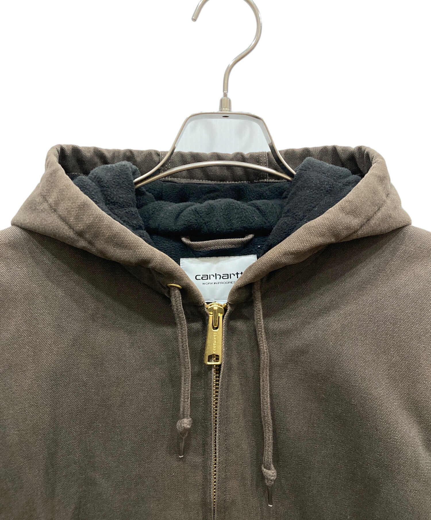 ブ*ウ様 Carhartt アクティブジャケット M ブラウン 企業ロゴ 中古・古着通販】CARHARTT WIP (カーハート ワークイン