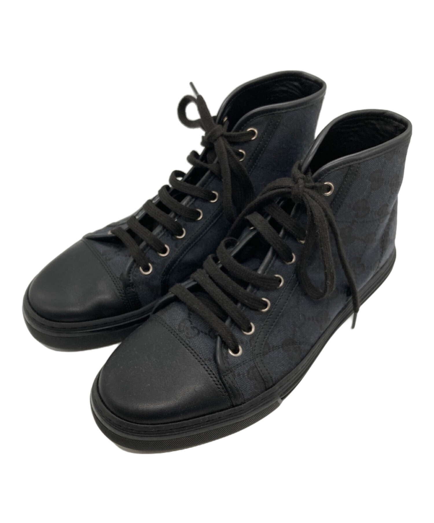 中古・古着通販】GUCCI (グッチ) GGキャンバスハイカットスニーカー 