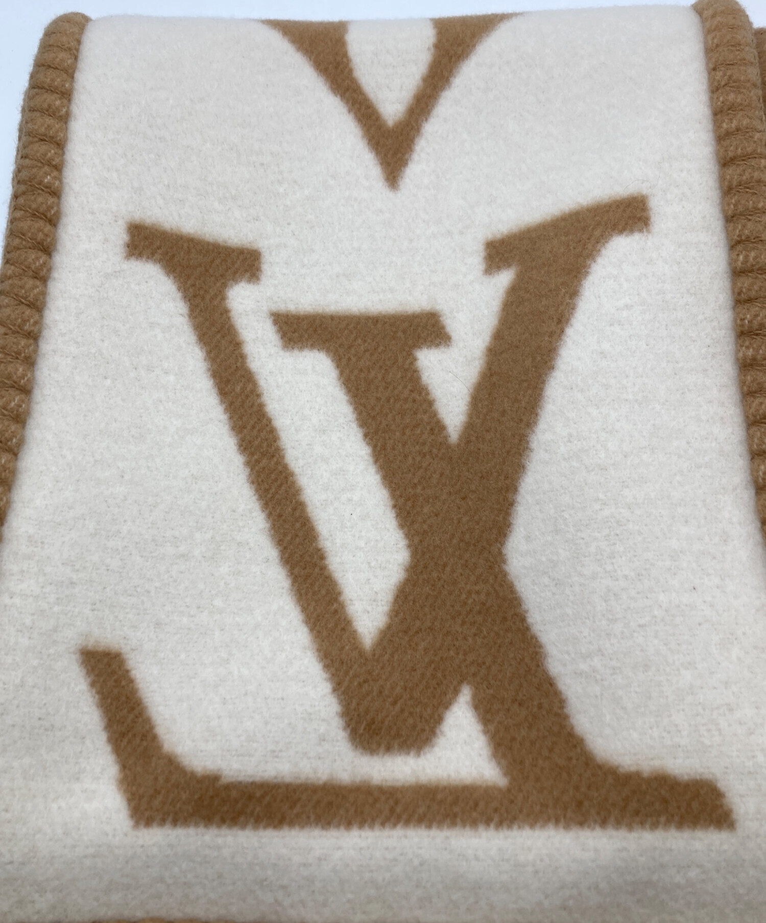 値下げ】ルイヴィトン エシャルプ・スィートドリーム グレー/ホワイト