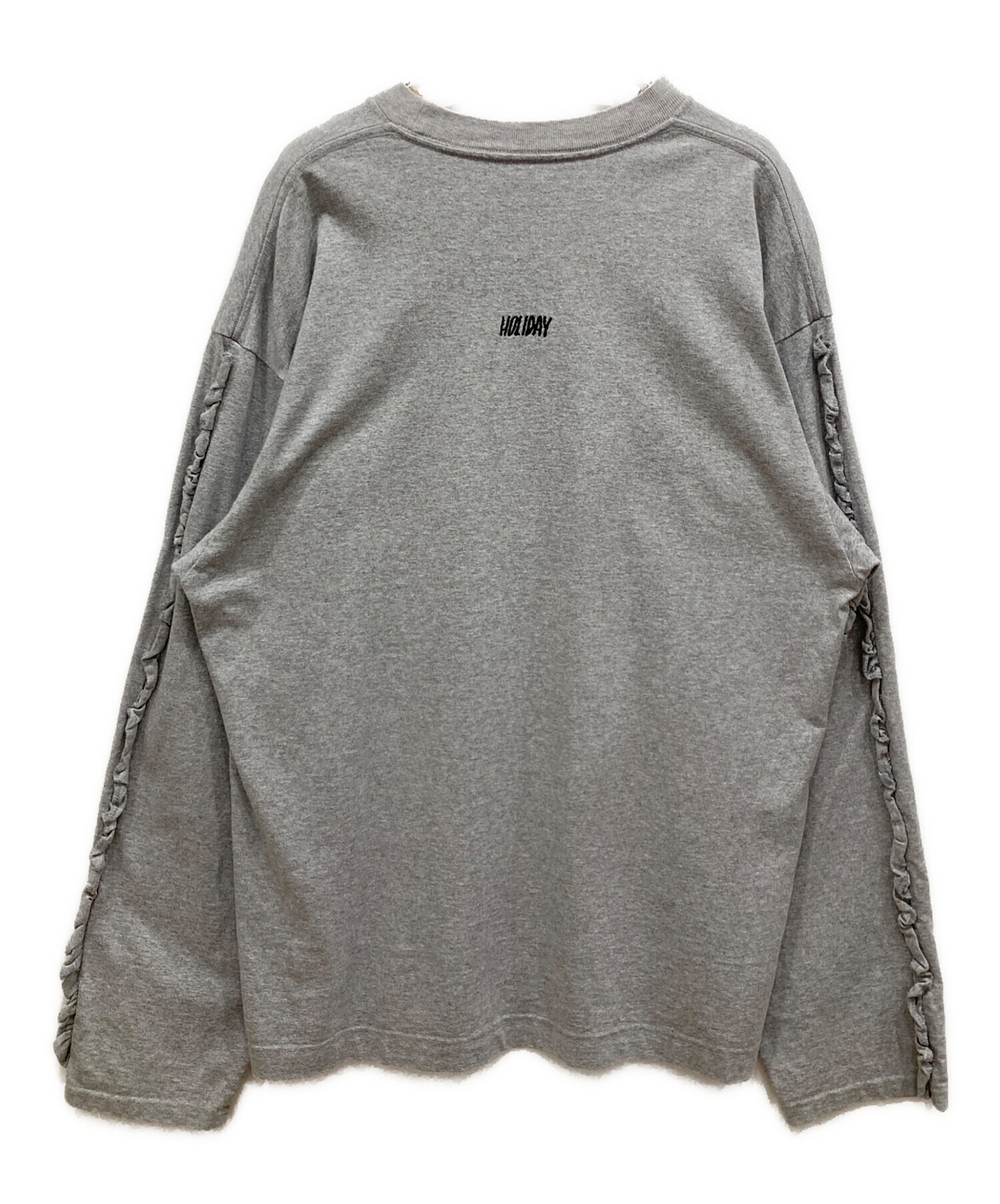 中古・古着通販】holiday (ホリデー) SUPER FINE DRY RUFFLE L/S TOPS 