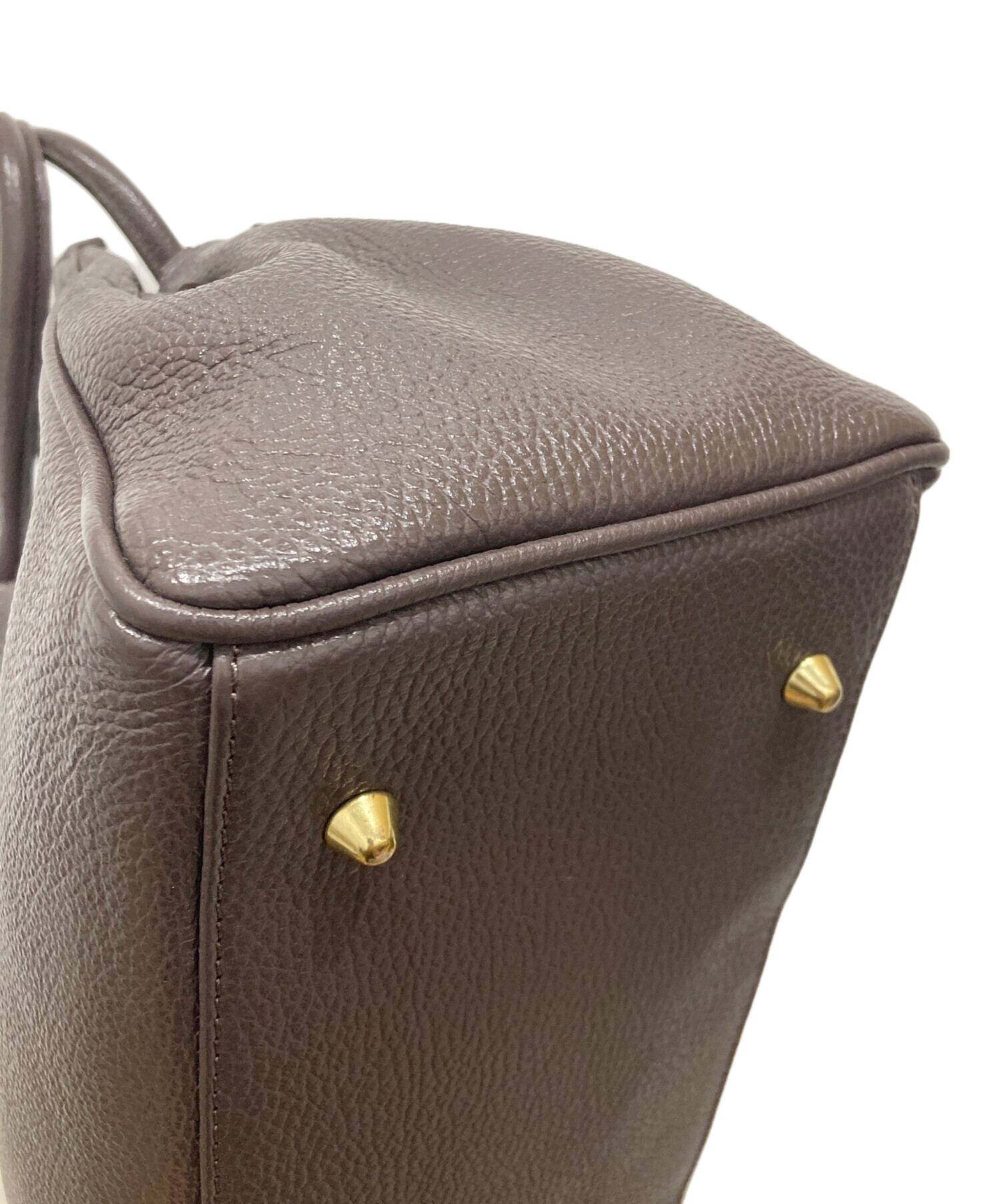 中古・古着通販】AULENTTI (オウレンティ) ひねりベルトレザートート