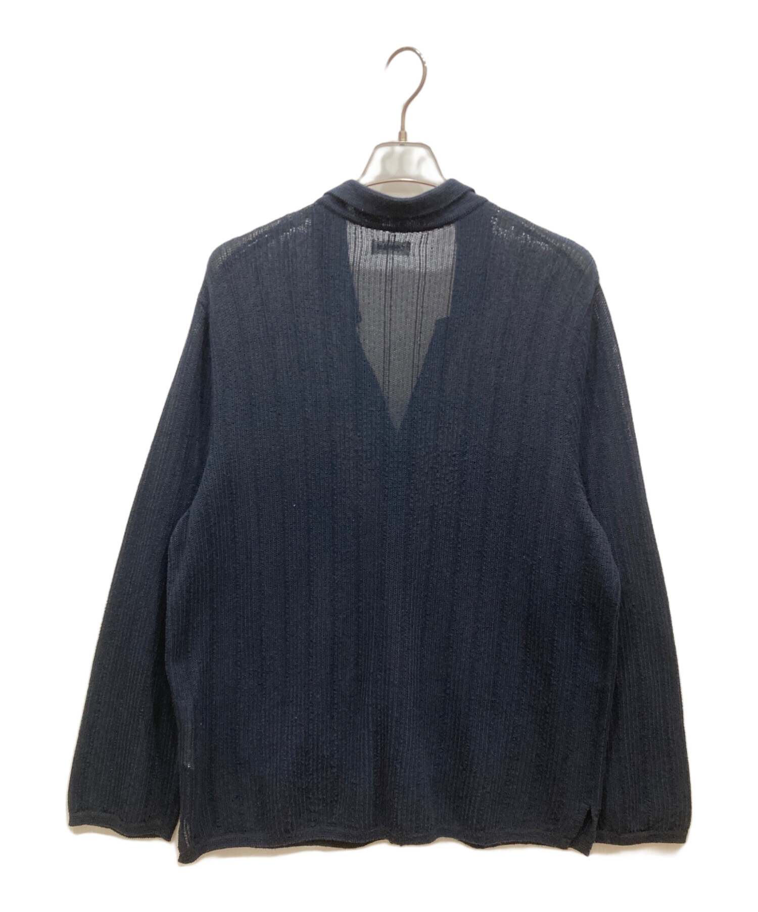 COOHEM ニットシャツ 中古・古着通販】Coohem (コーヘン) ニットシャツ ネイビー サイズ:XL