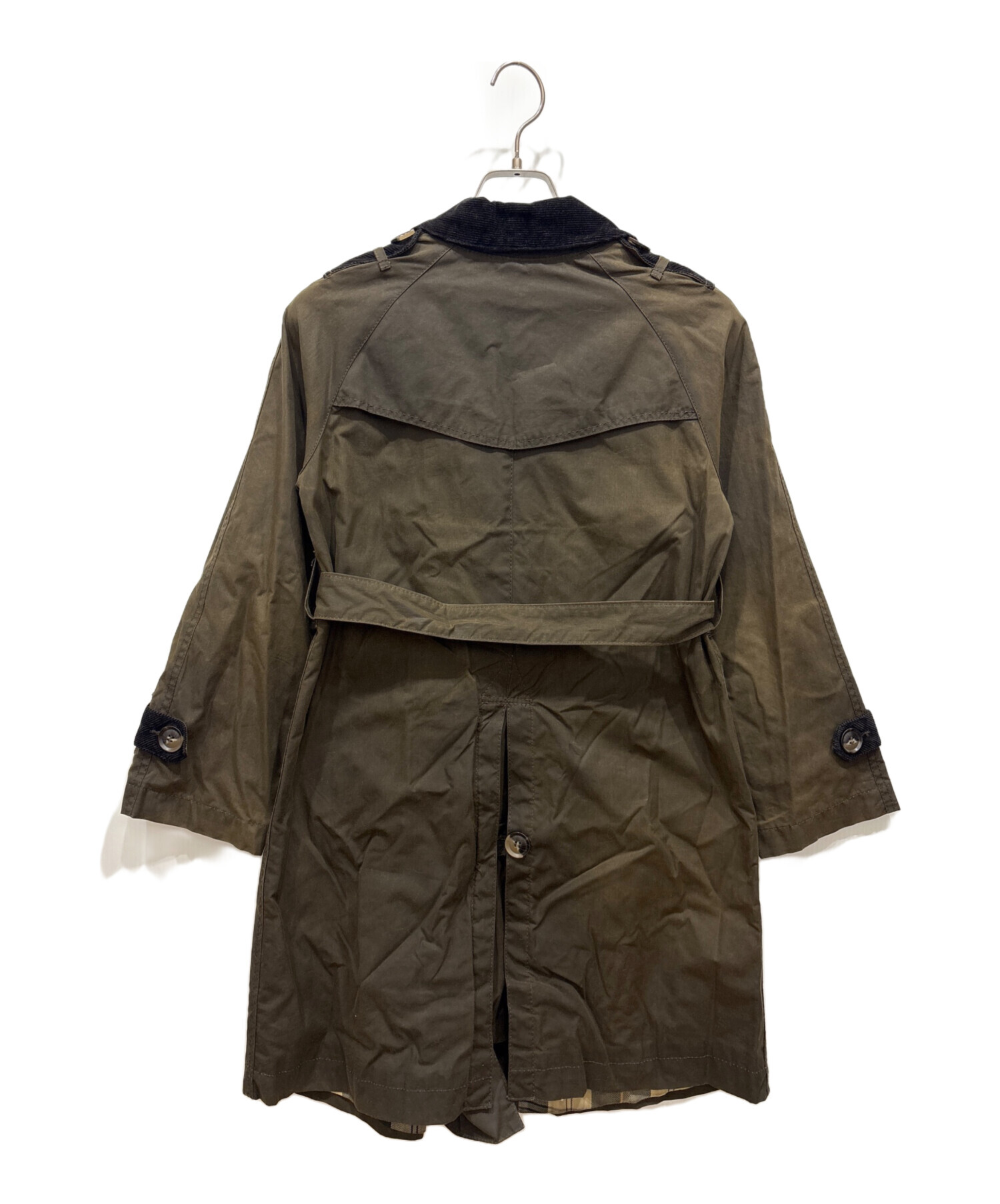 中古・古着通販】Barbour (バブアー) トレンチコート オリーブ サイズ 