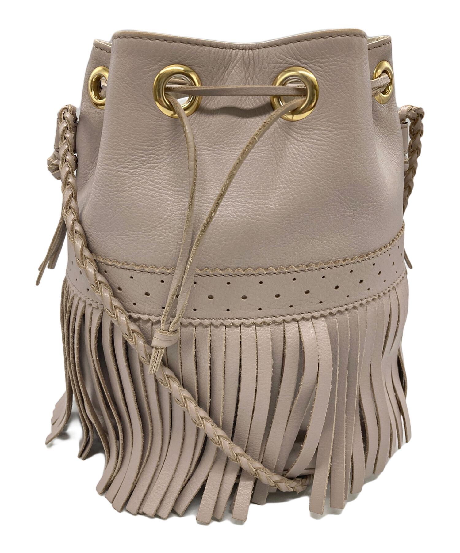 J&M DAVIDSON かぶろ バッグ（その他） - ベージュ 【古着】【中古】 