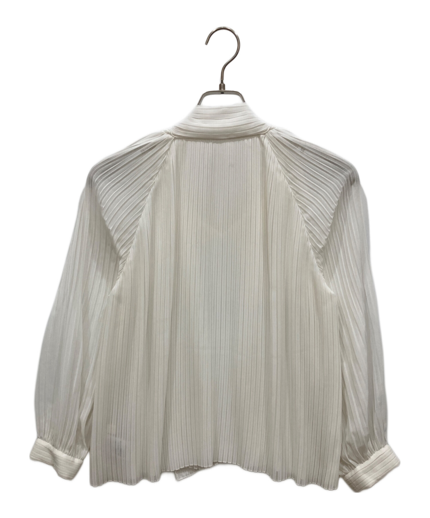 Ballsey ボールジィ／オジヤシフォン ボウタイブラウス 中古・古着通販】BALLSEY (ボールジィ) ポリエステルシフォンプリーツ