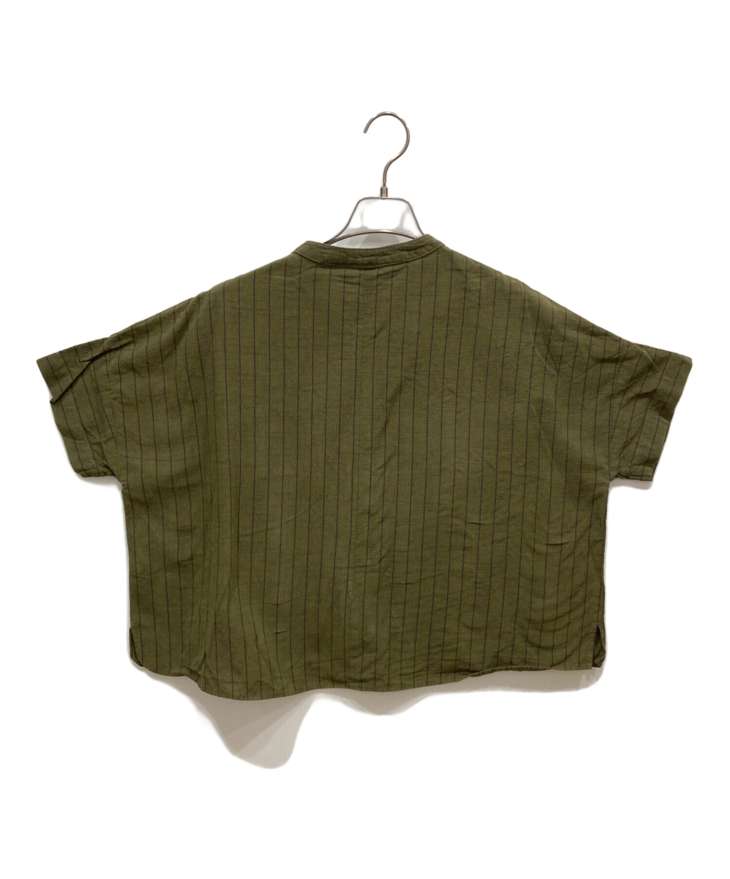 中古・古着通販】ヤンマ産業 (ヤンマサンギョウ) バンドカラーシャツ 