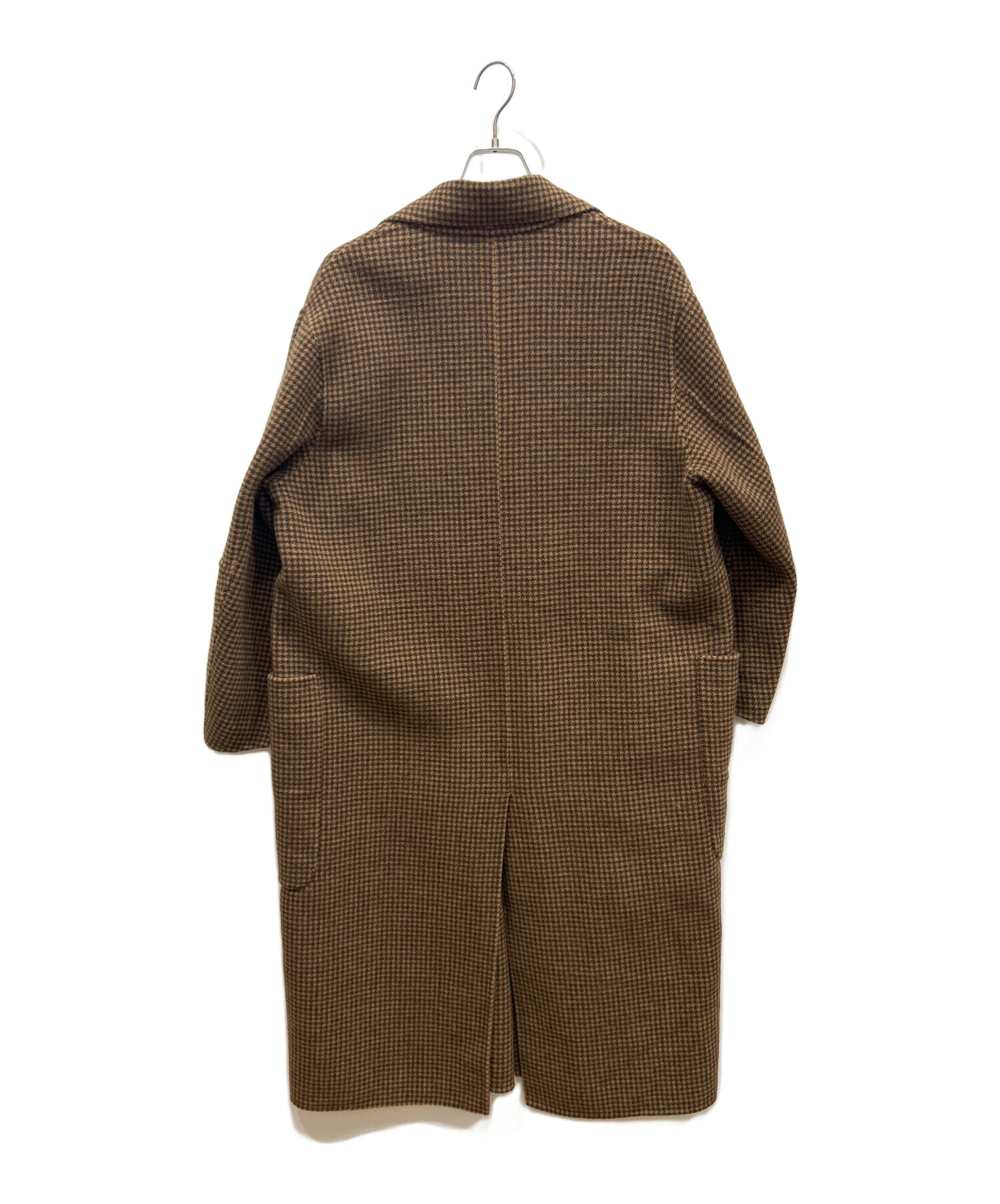中古・古着通販】TODAYFUL (トゥデイフル) Over Check Coat ブラウン 
