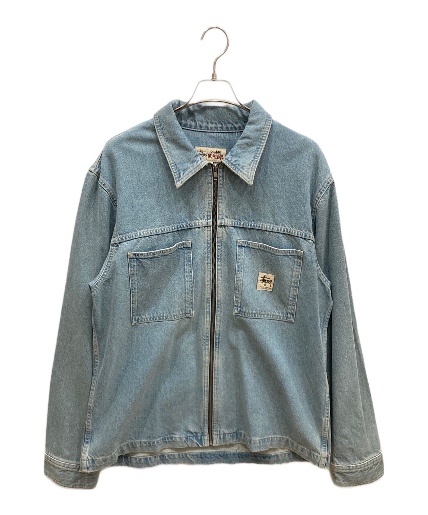 中古・古着通販】stussy (ステューシー) Denim Zip Up Work 中古・古着通販】stussy (ステューシー) Denim Zip Up Work