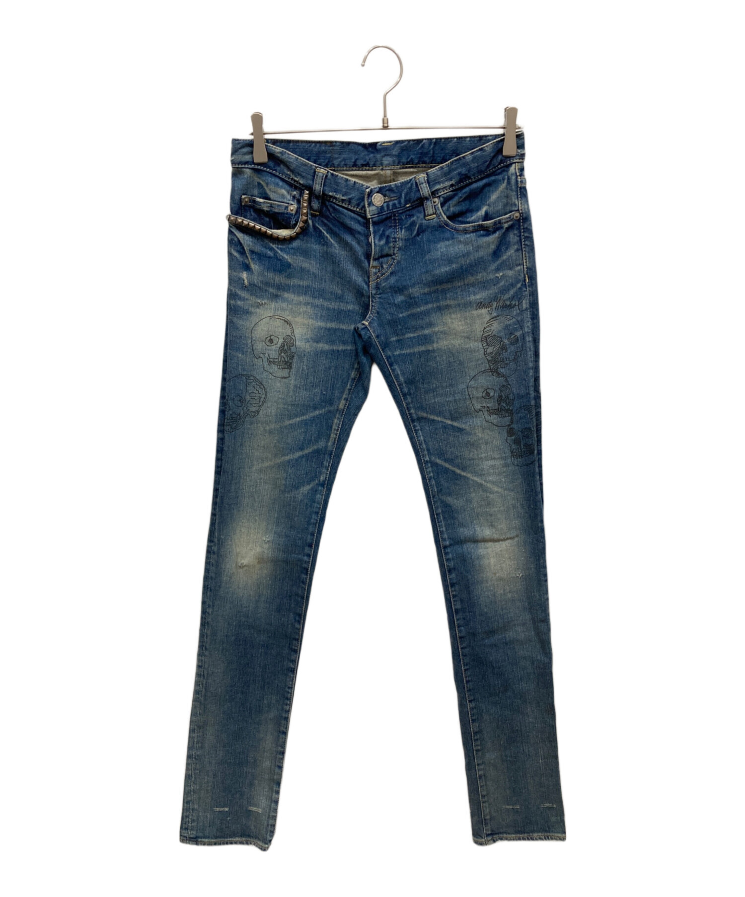 HYSTERIC GLAMOUR プリントデニムパンツ S ヒステリックグラマー 美品 