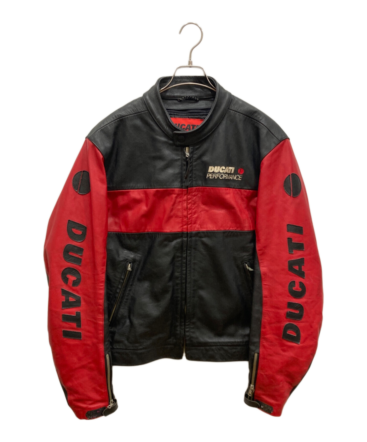 極美品DUCATI/ドゥカティジャケット赤黒メッシュ起毛LバイカーRedline 中古・古着通販】DUCATI (ドゥカティ) レーシングジャケット ブラック