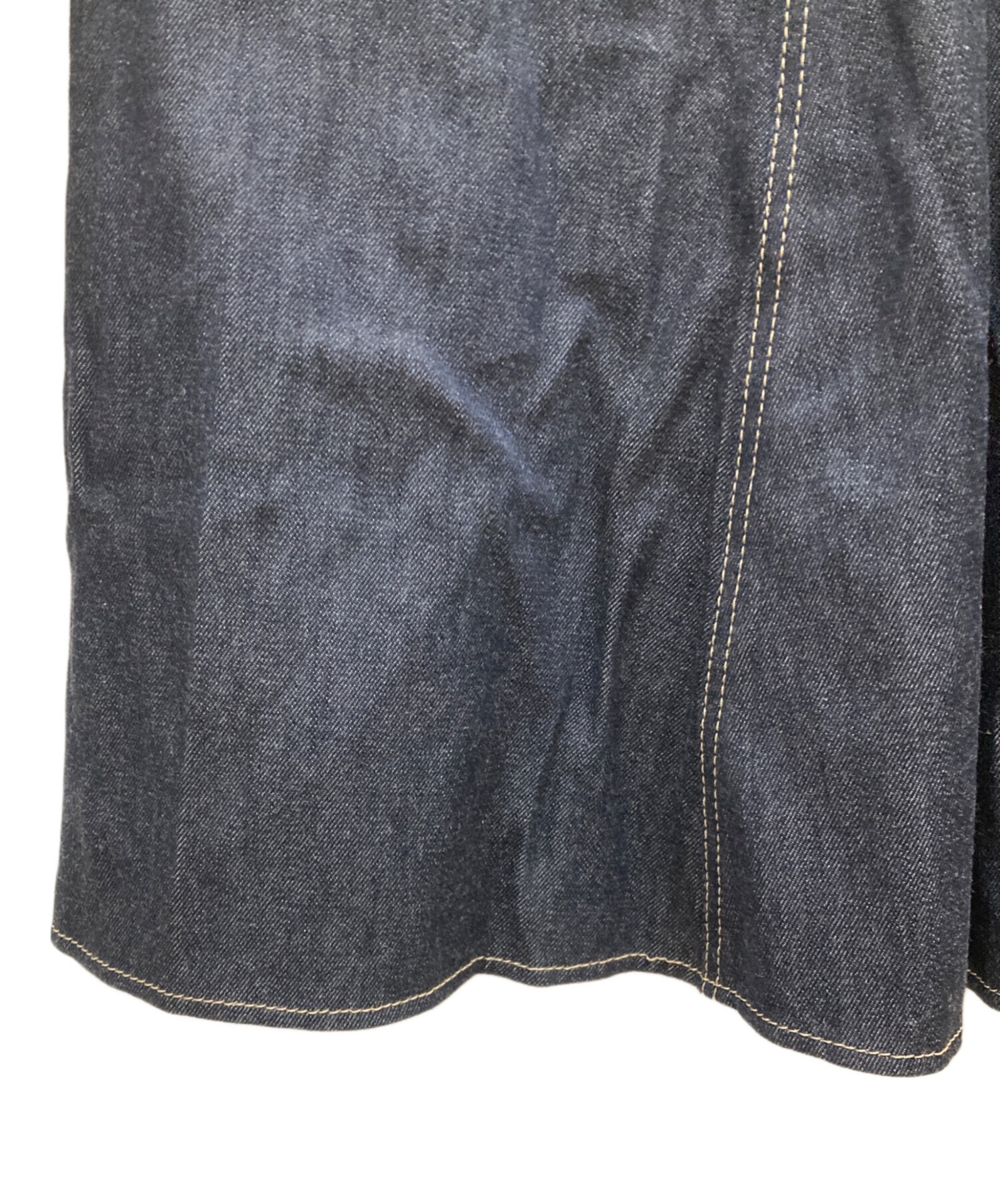 ANAYI ノースリーブ デニムワンピース インディゴ 36 美品】ANAYI