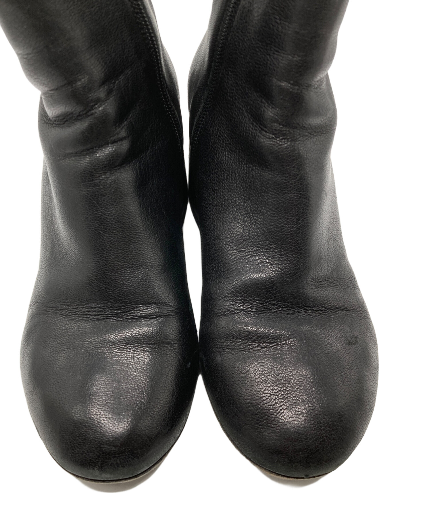 美品★MM6 Maison Margiela ブラック チャンキーヒール 38 中古・古着通販】MM6 Maison Margiela (エムエムシックス メゾン