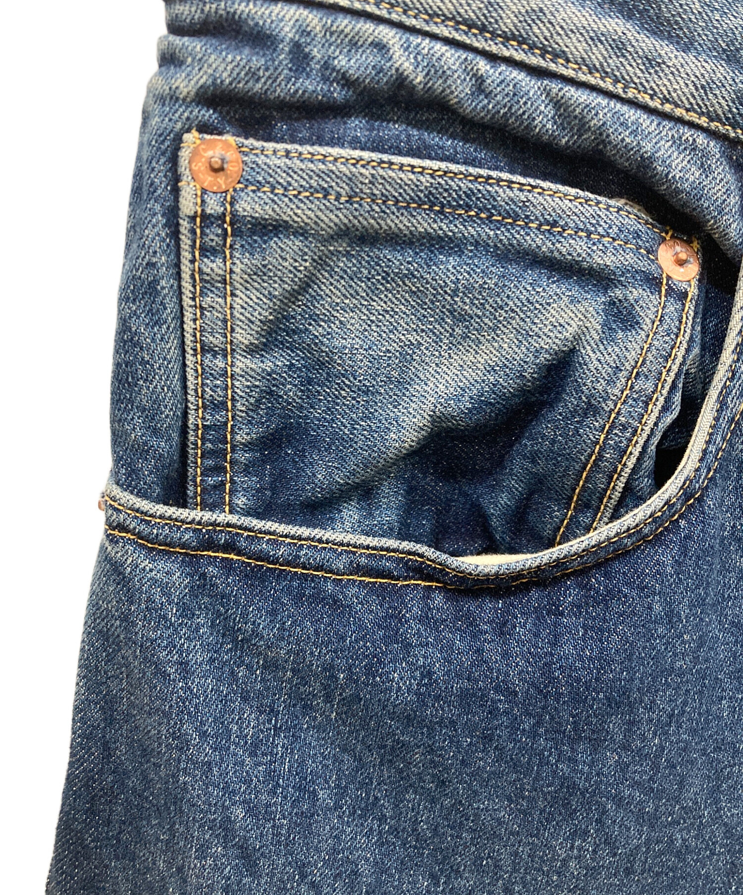 中古・古着通販】gold (ゴールド) 14oz. DENIM 5POCKET WIDE PANTS 