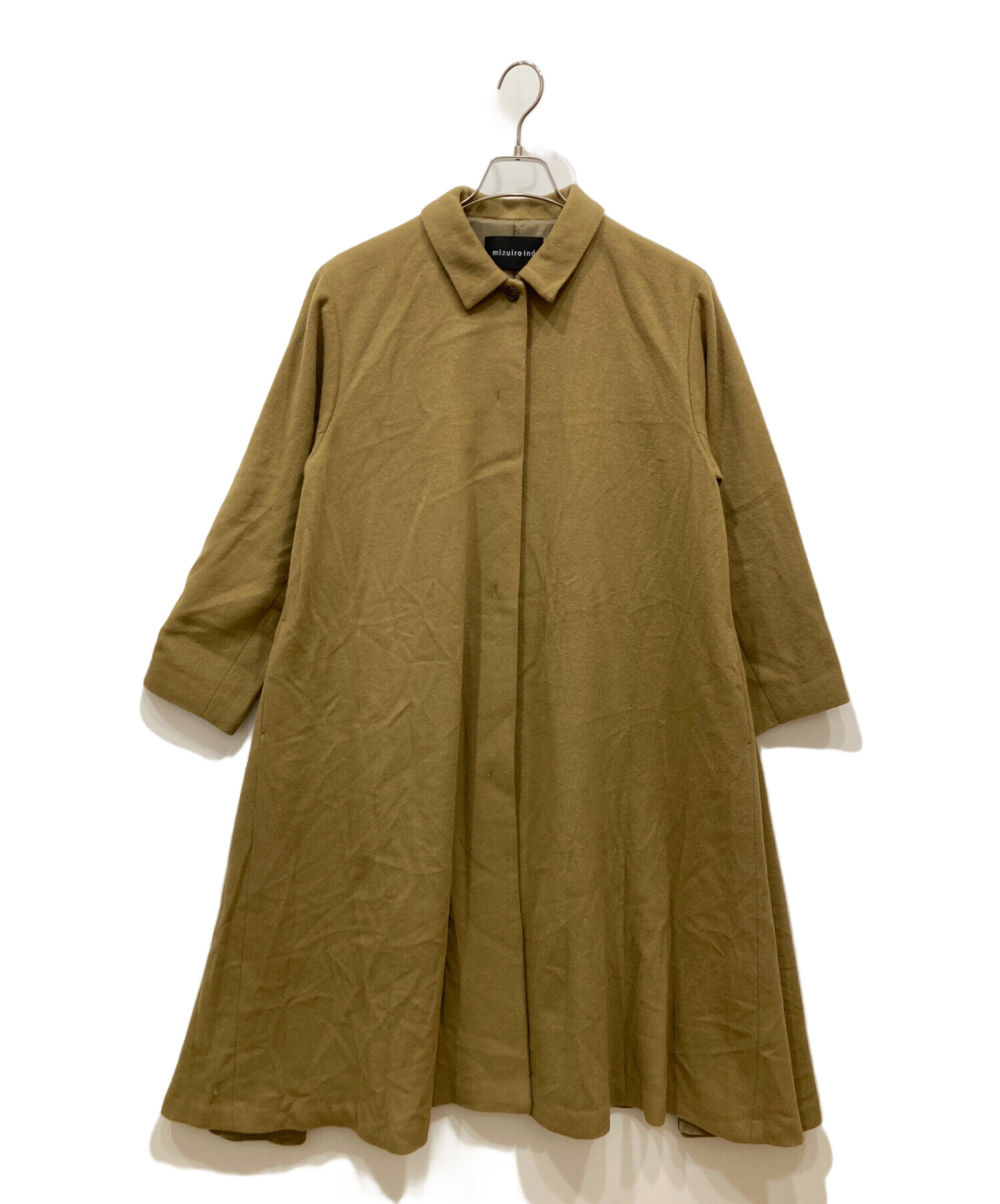 中古・古着通販】mizuiro-ind (ミズイロインド) ステンカラーコート