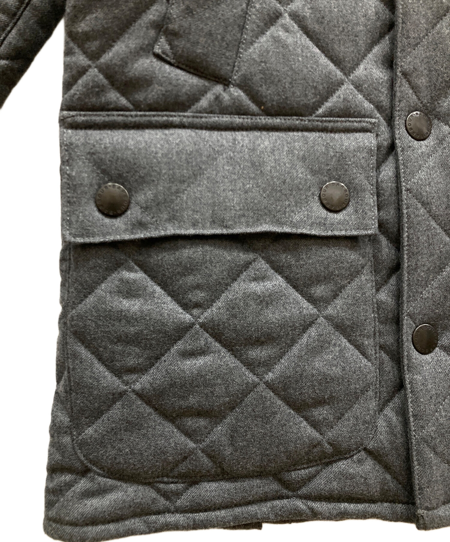 Barbour バブアーグレー キルティングジャケット 中古・古着通販】Barbour (バブアー) SHIPS (シップス) ウールビデイル