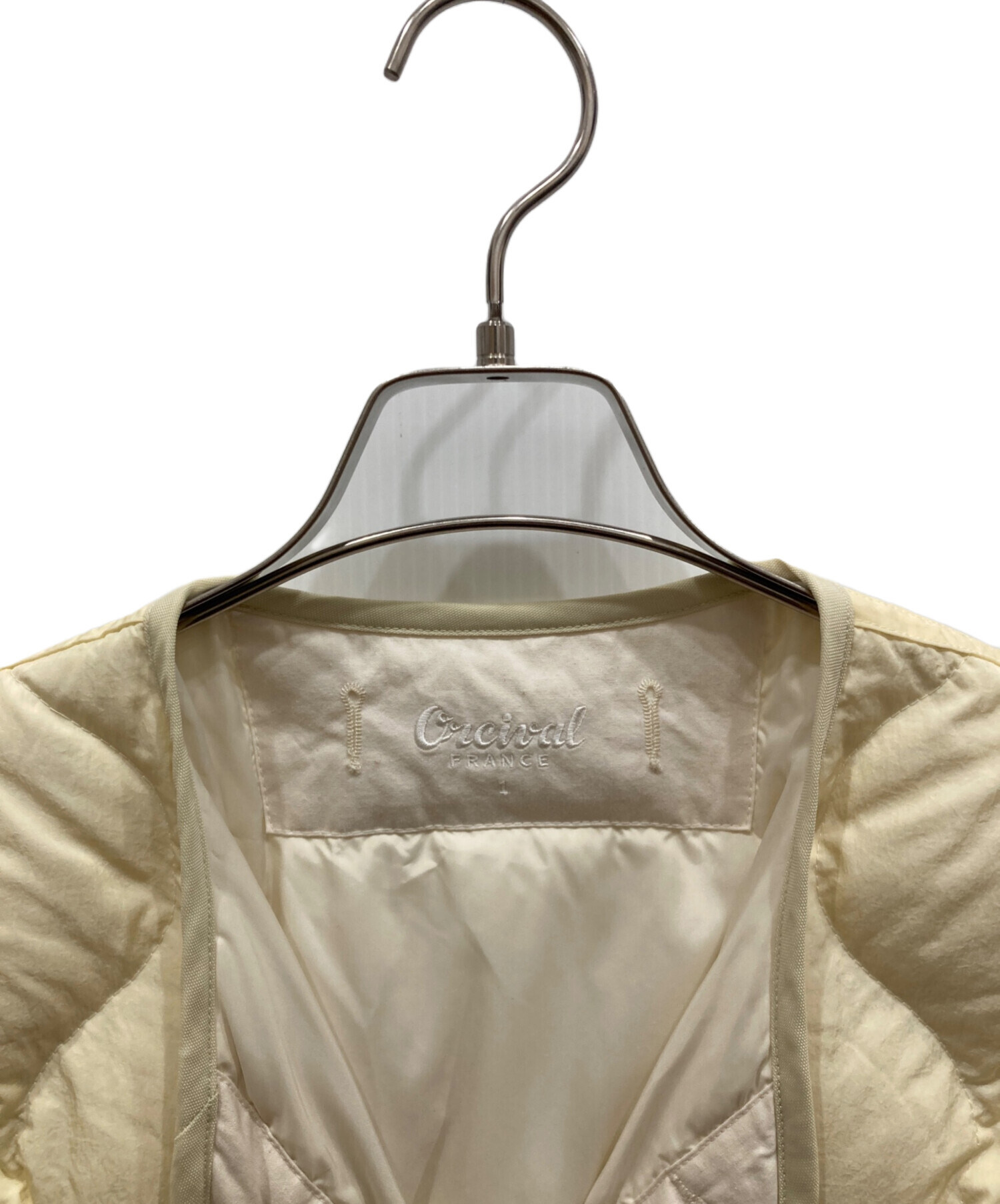 中古・古着通販】ORCIVAL (オーシバル) ノーカラーキルティングダウン