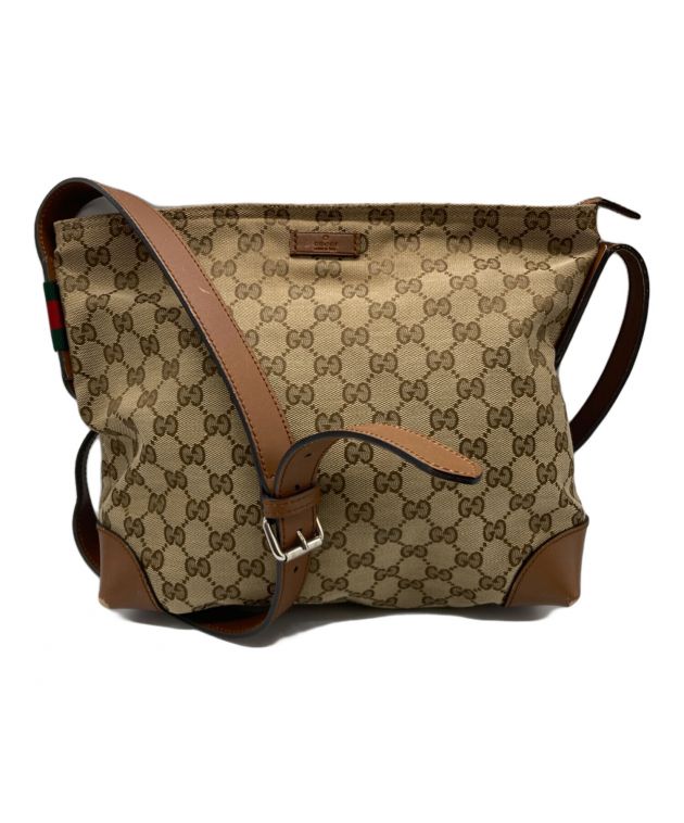 中古・古着通販】GUCCI (グッチ) GGキャンバスショルダーバッグ