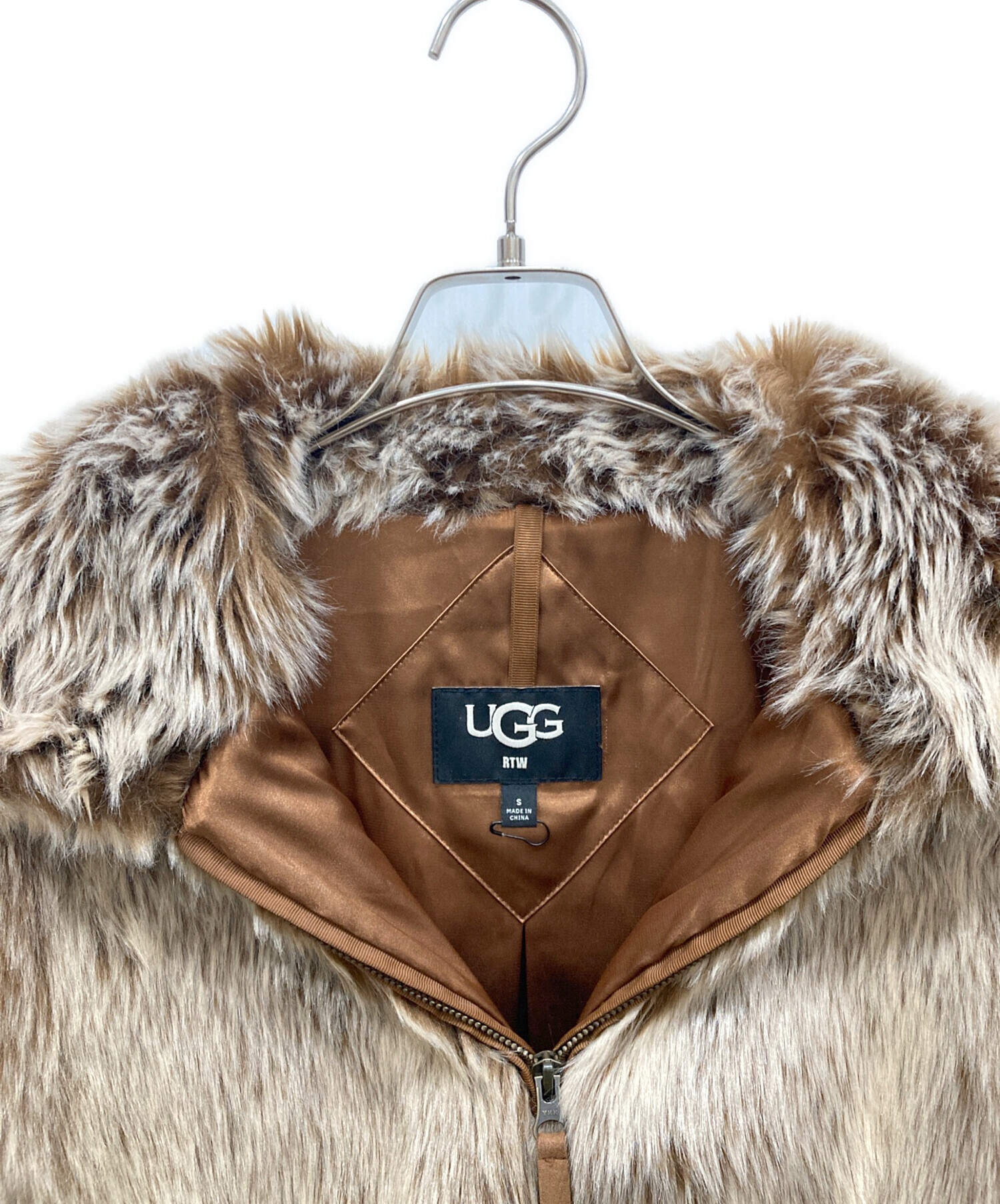中古・古着通販】UGG (アグ) Kali Faux Fur Jacket ブラウン サイズ:S