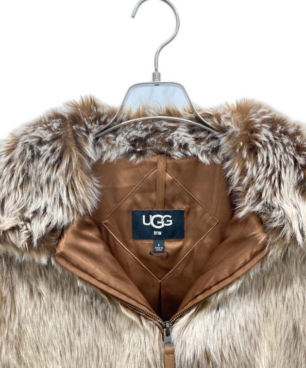 UGG アグ Kali Faux Fur Jacket ファージャケット 中古・古着通販】UGG (アグ) Kali Faux Fur Jacket ブラウン サイズ:S