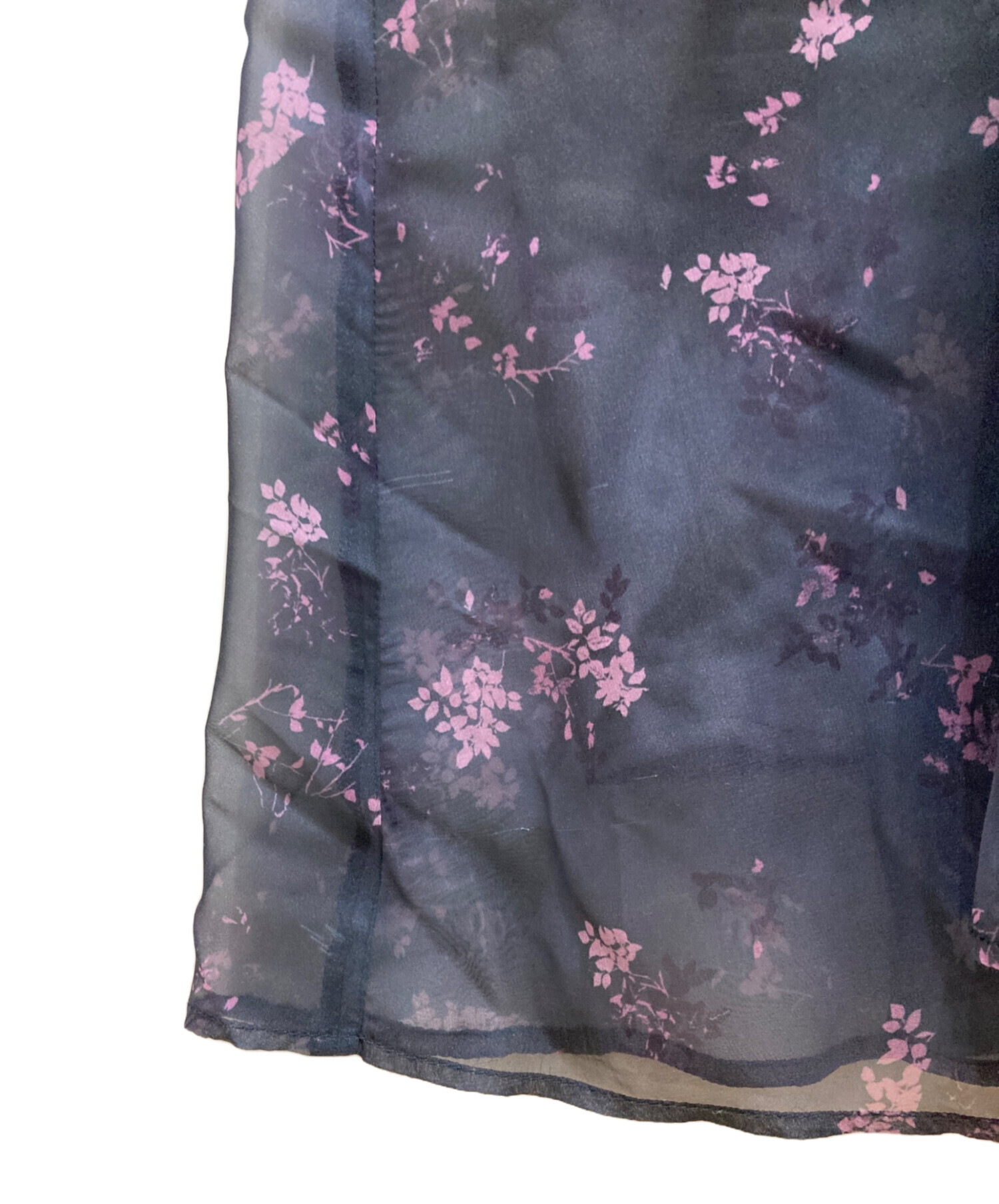 中古・古着通販】AMERI (アメリ) NORA FLOWER LAYERED DRESS ネイビー 