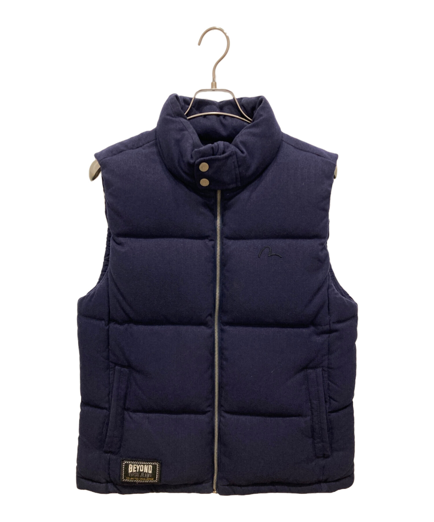 evisu ダウンベスト 中古・古着通販】EVISU (エヴィス) ダウンベスト ネイビー サイズ:M
