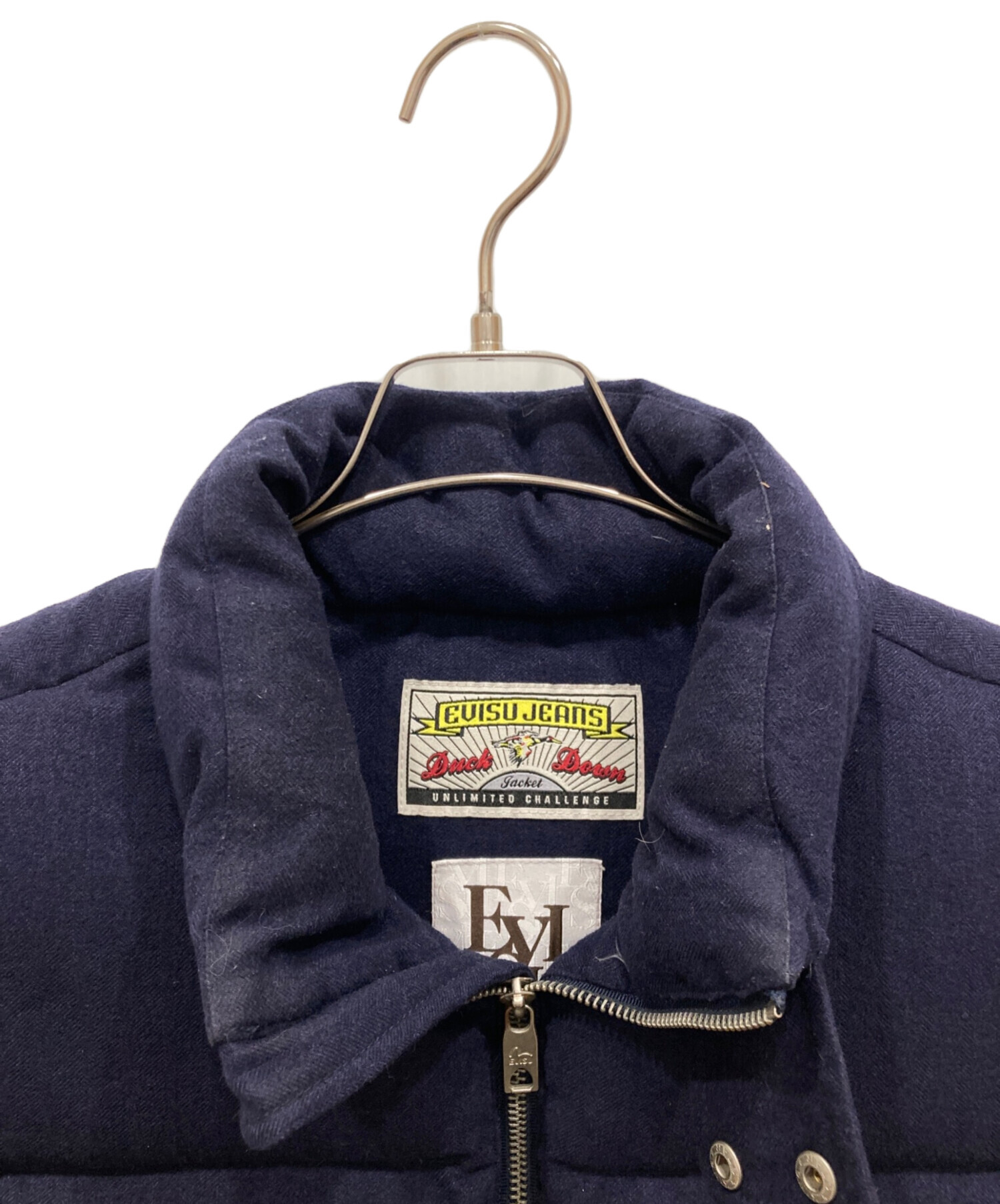 中古・古着通販】EVISU (エヴィス) ダウンベスト ネイビー サイズ:M 