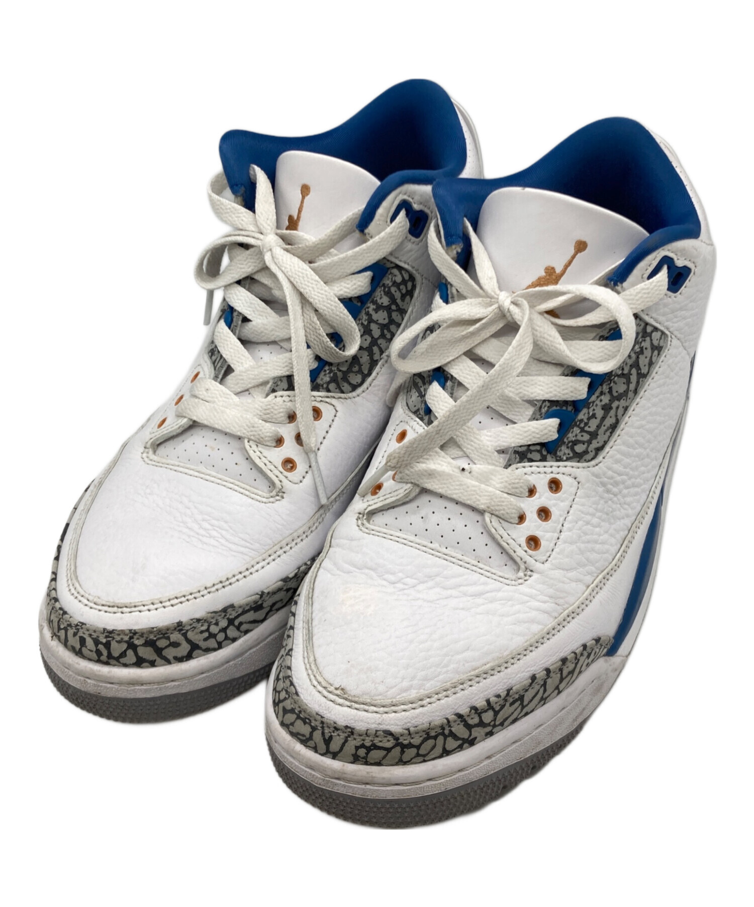 中古・古着通販】NIKE (ナイキ) AIR JORDAN 3 RETRO ホワイト×ブルー 