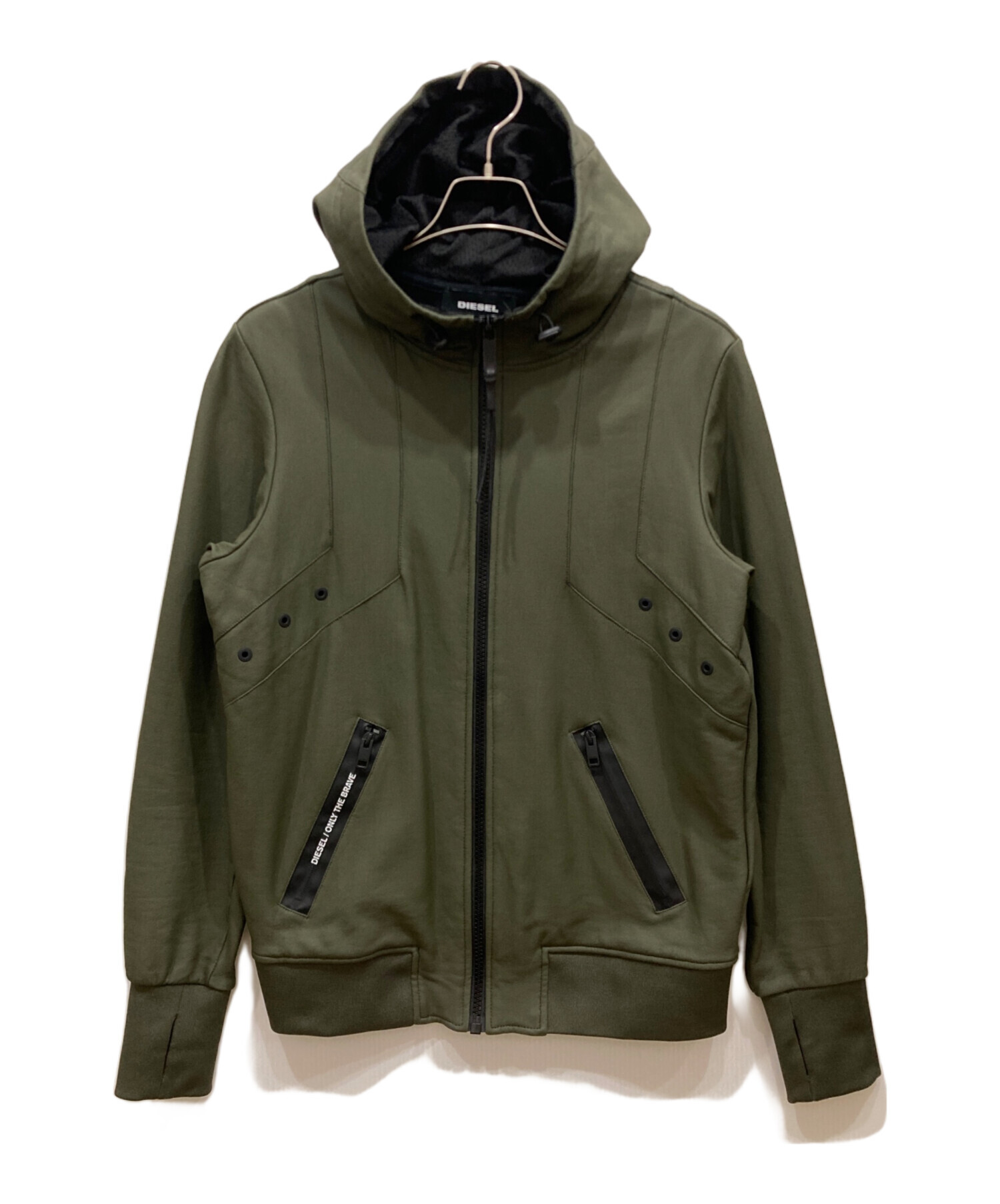 中古・古着通販】DIESEL (ディーゼル) フェイクレザーパーカー 