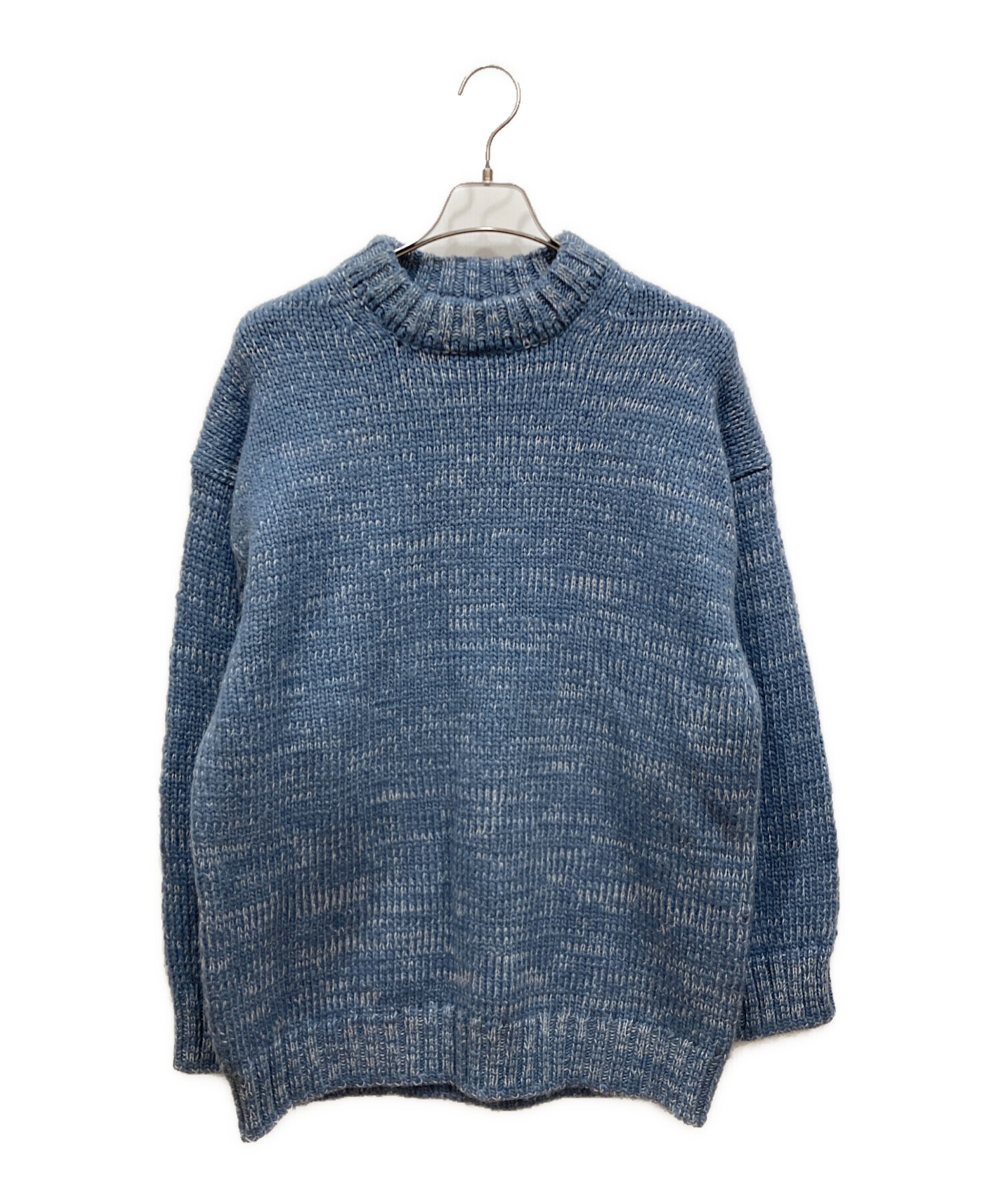 ATELIER BETON アトリエベトン ニット・セーター M 青 【古着】【中古】【送料無料】 中古・古着通販】ATELIER BETON (アトリエベトン) オーバーニット