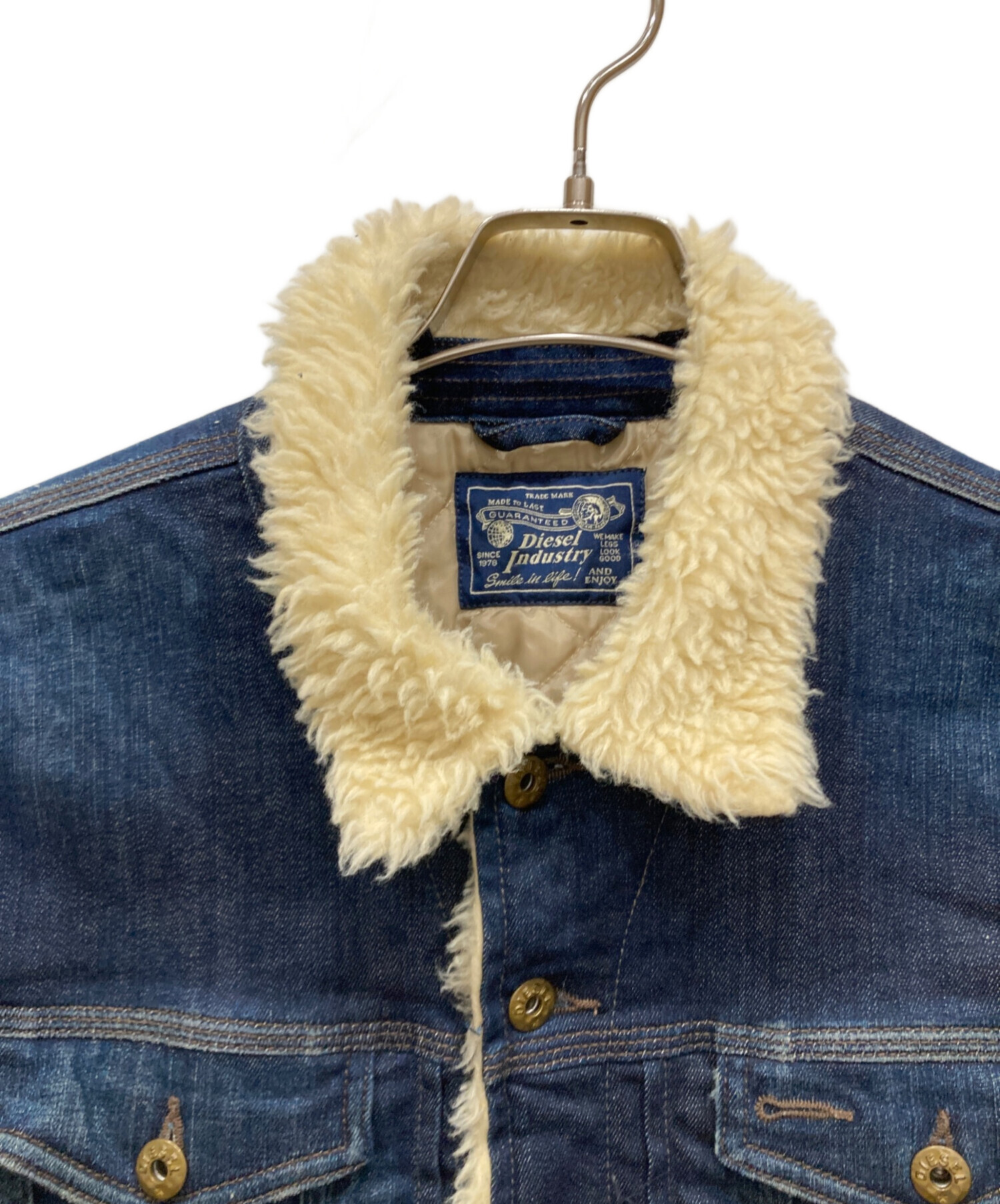 中古・古着通販】DIESEL (ディーゼル) 00'sボアデニムジャケット