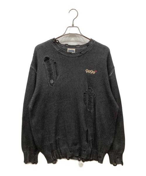中古・古着通販】9090 (9090) OG Logo Boro Crewneck Knit グレー 