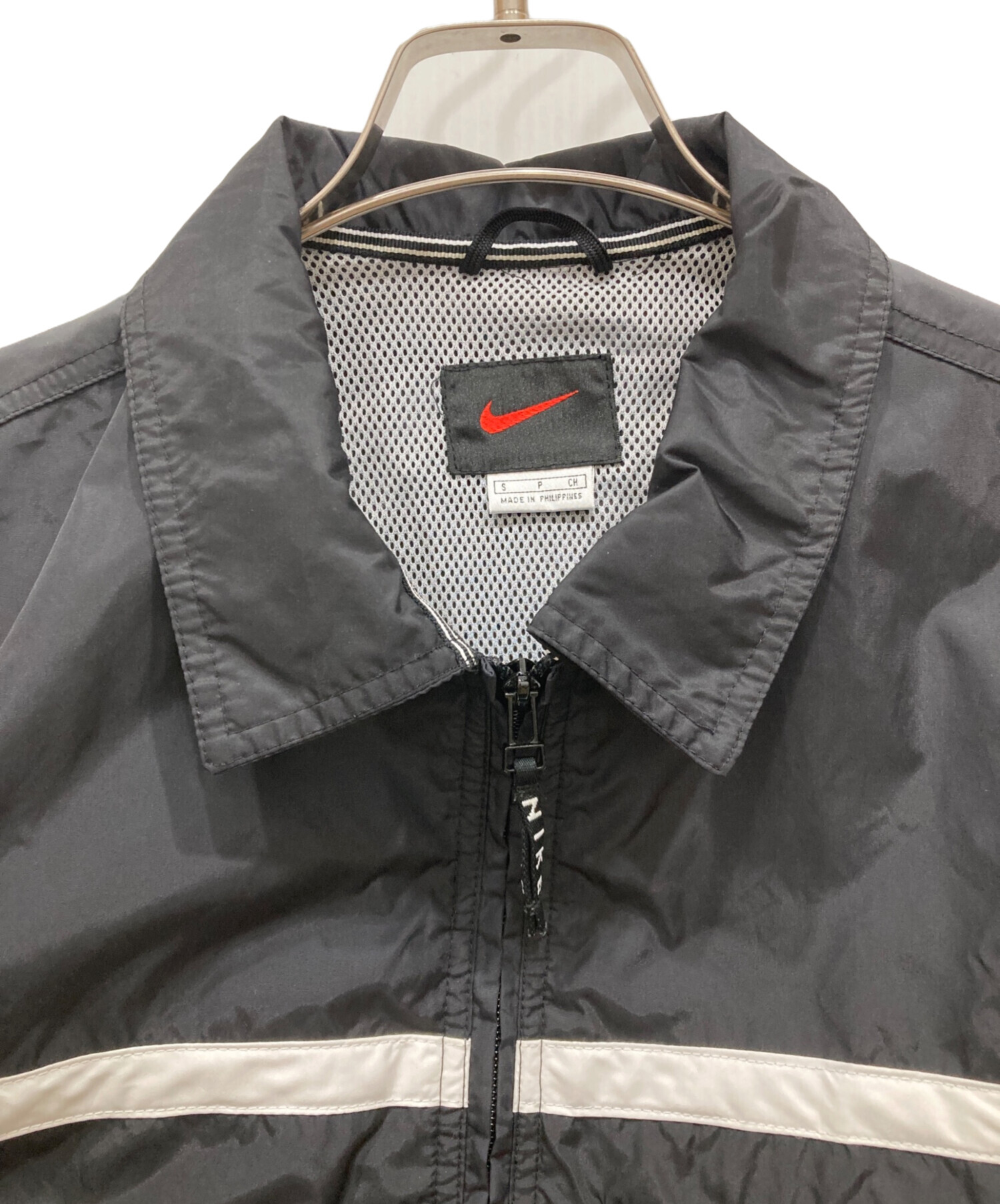 Nike 90s ナイロンジャケット ブラック/グレー 中古・古着通販】NIKE (ナイキ) 90sナイロンジャケット ブラック