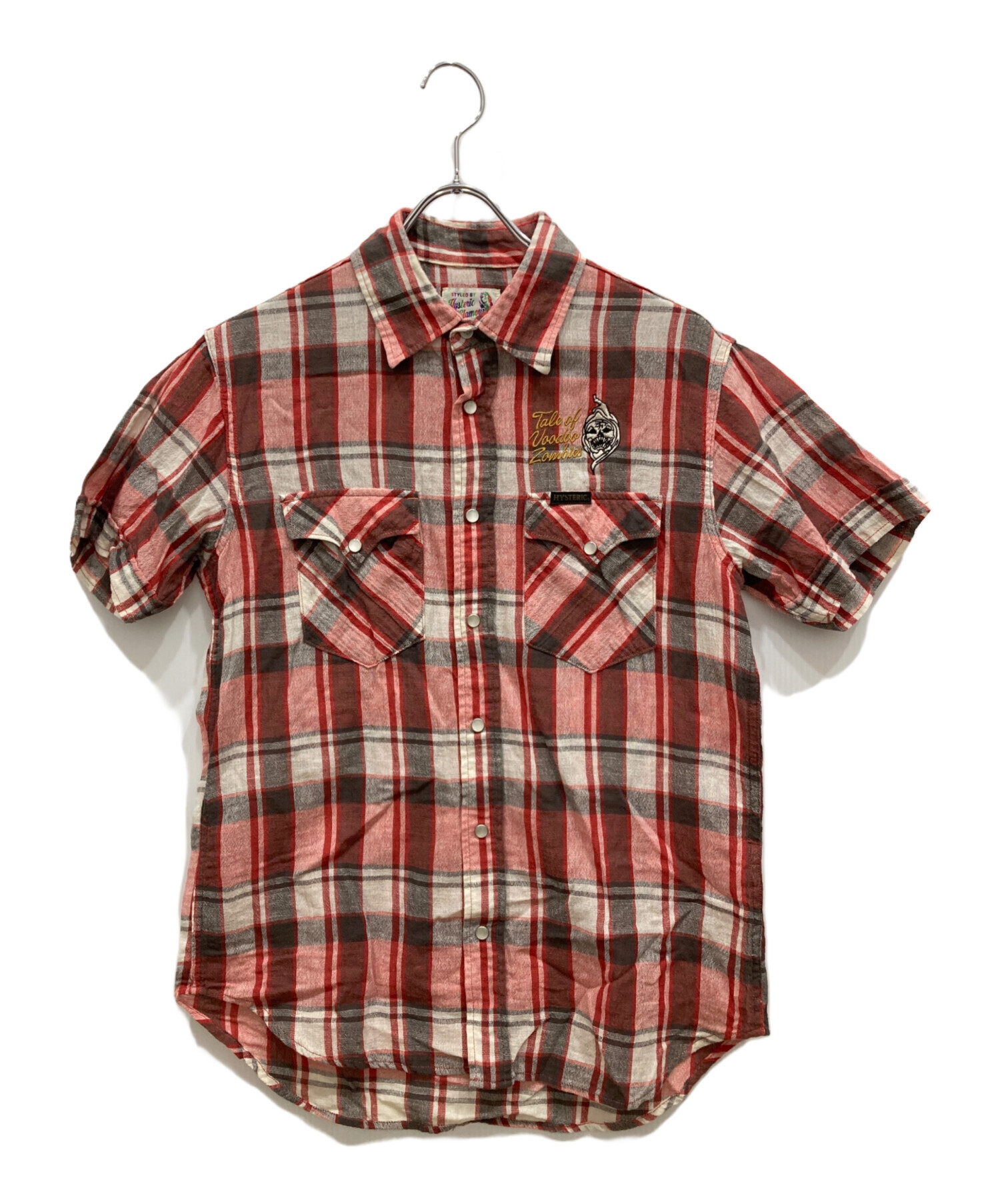 HYSTERIC GLAMOUR 半袖チェックシャツ S Hysteric Glamour【公式 