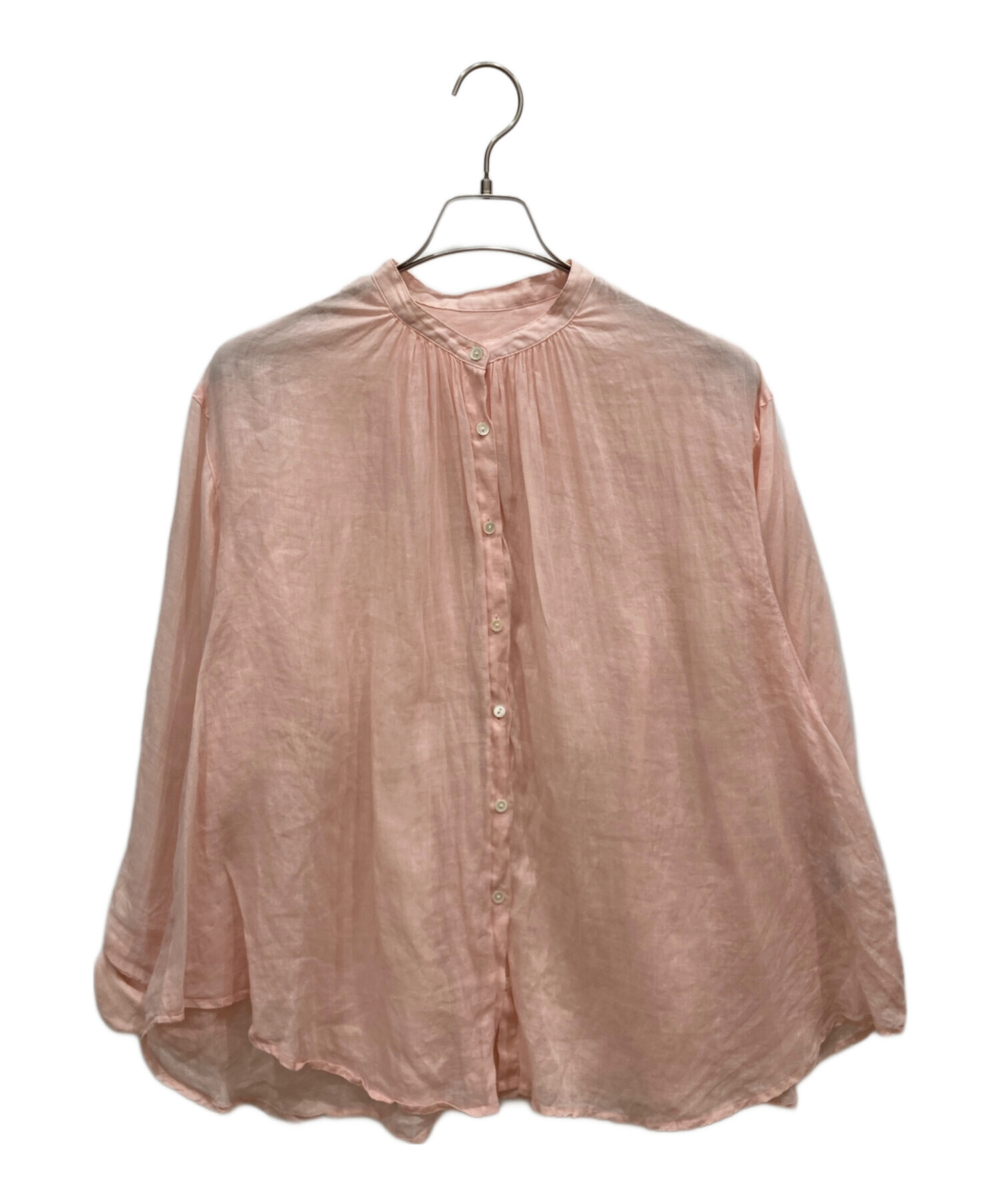 SLOBE IENA ラミーギャザーシャツ pink 【公式通販】