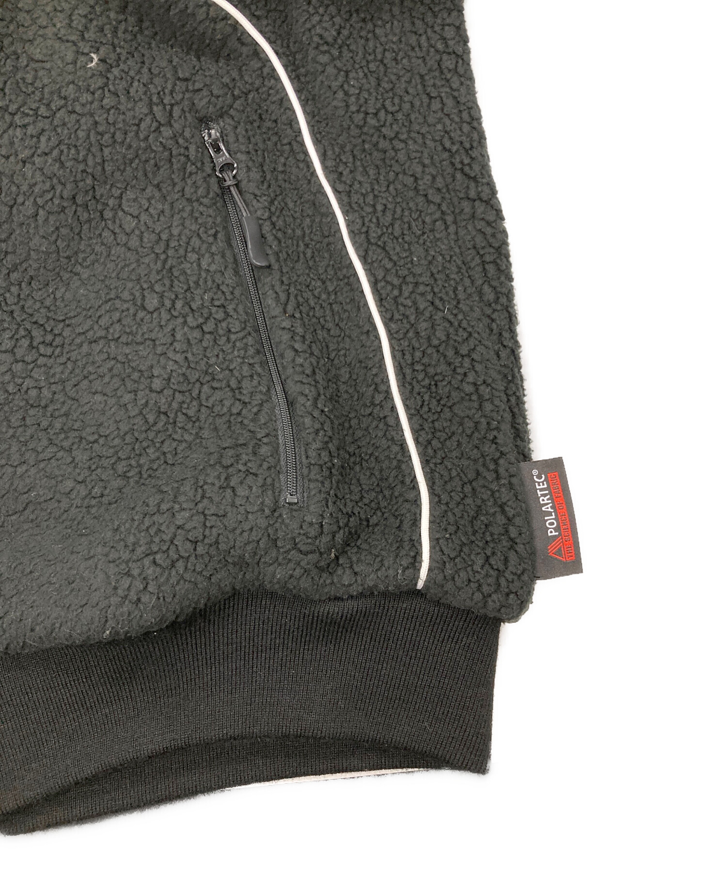 中古・古着通販】HUF (ハフ) POLARTEC RACING FLEECE JACKET ブラック 