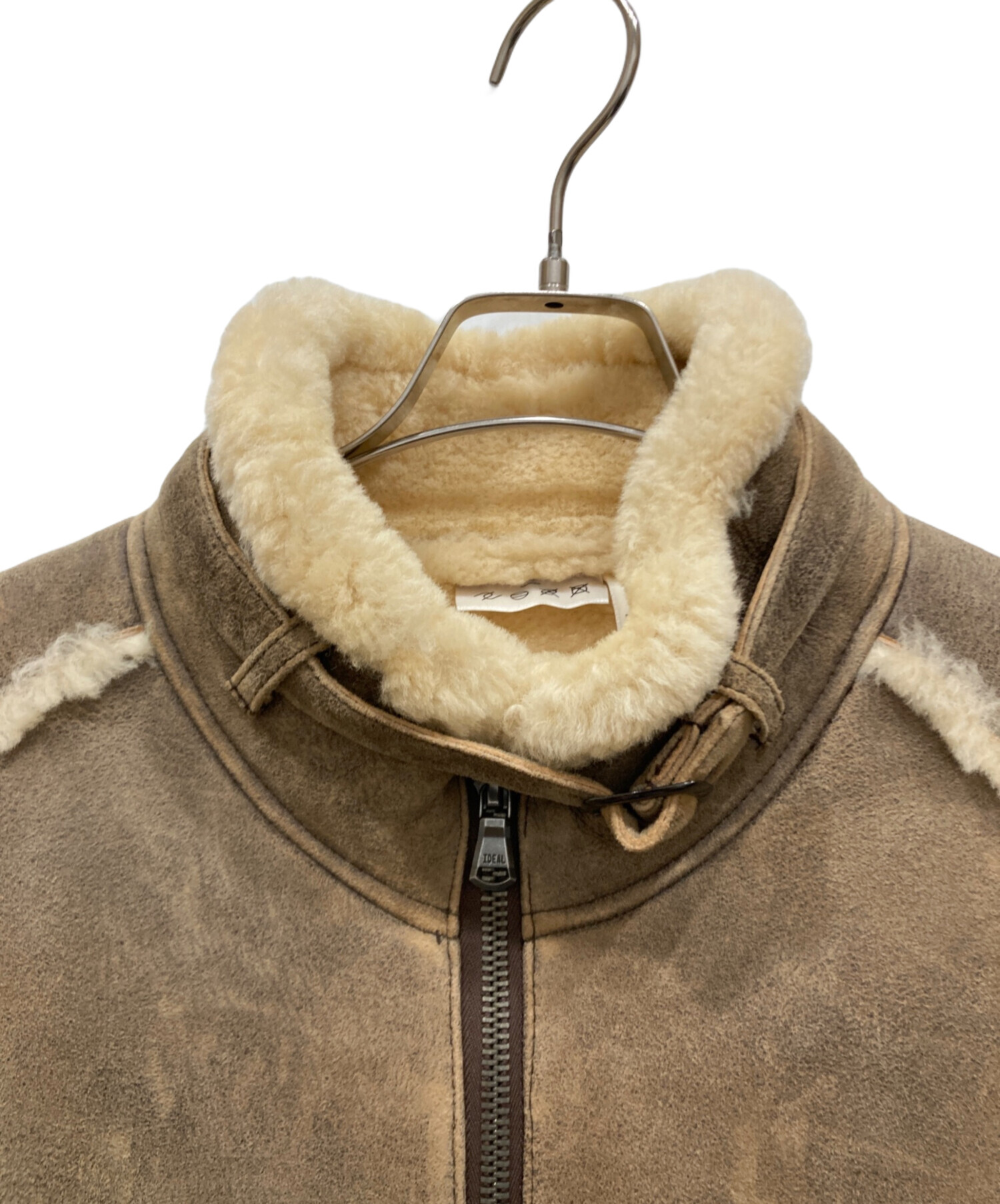 未使用レベル　ムートンジャケット　エーゼイバイジュンハシモト　レザー 中古・古着通販】AZ junhashimoto (エーゼージュンハシモト) ムートン